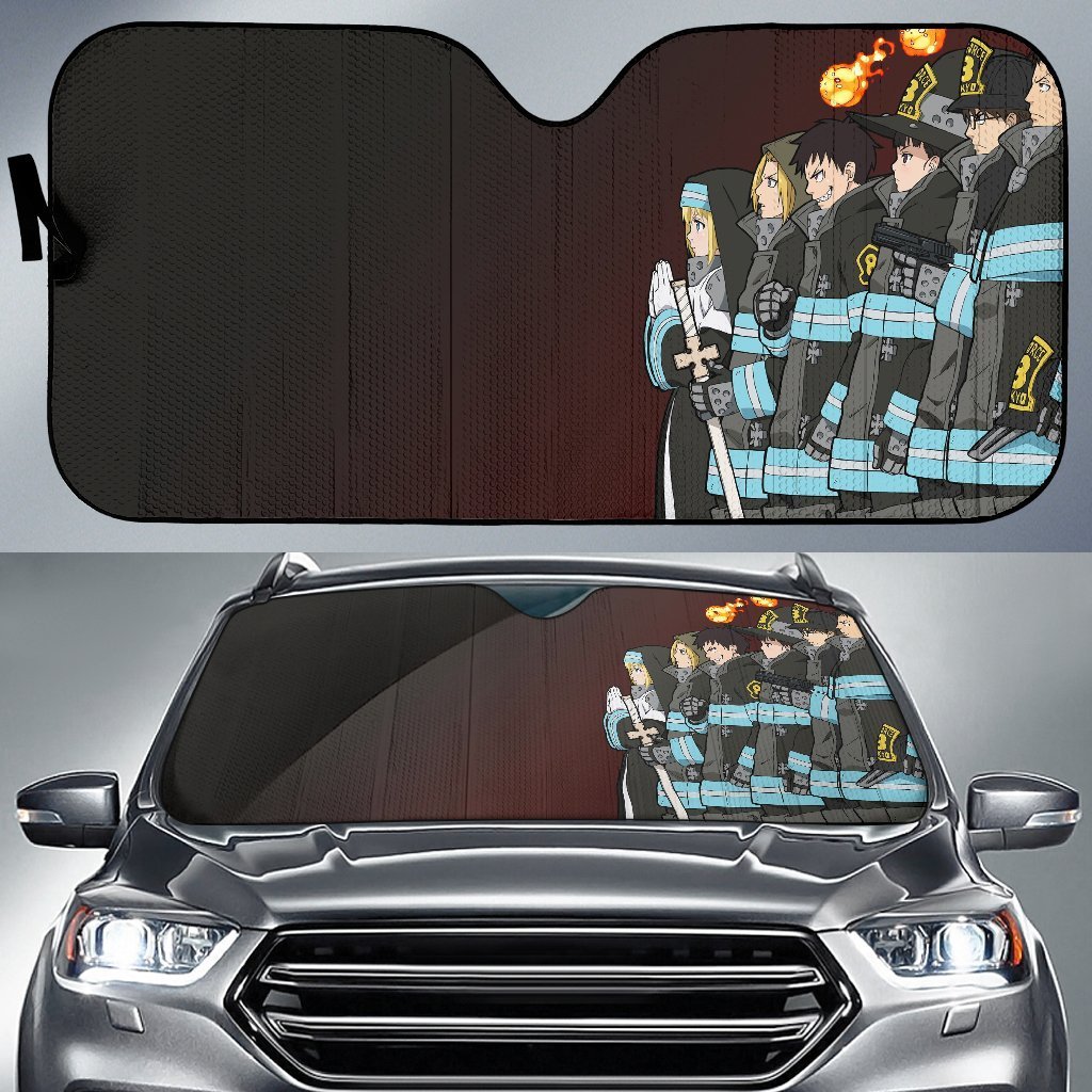 Fire Force Dark Auto Sunshade Anime 2022 Amazing Best Gift Ideas 2022