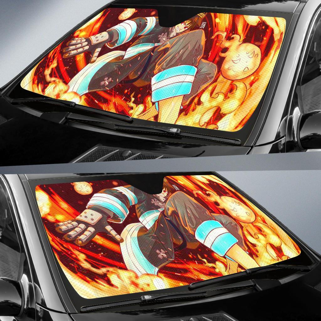 Fire Force Fire Auto Sunshade Anime 2022 Amazing Best Gift Ideas 2022