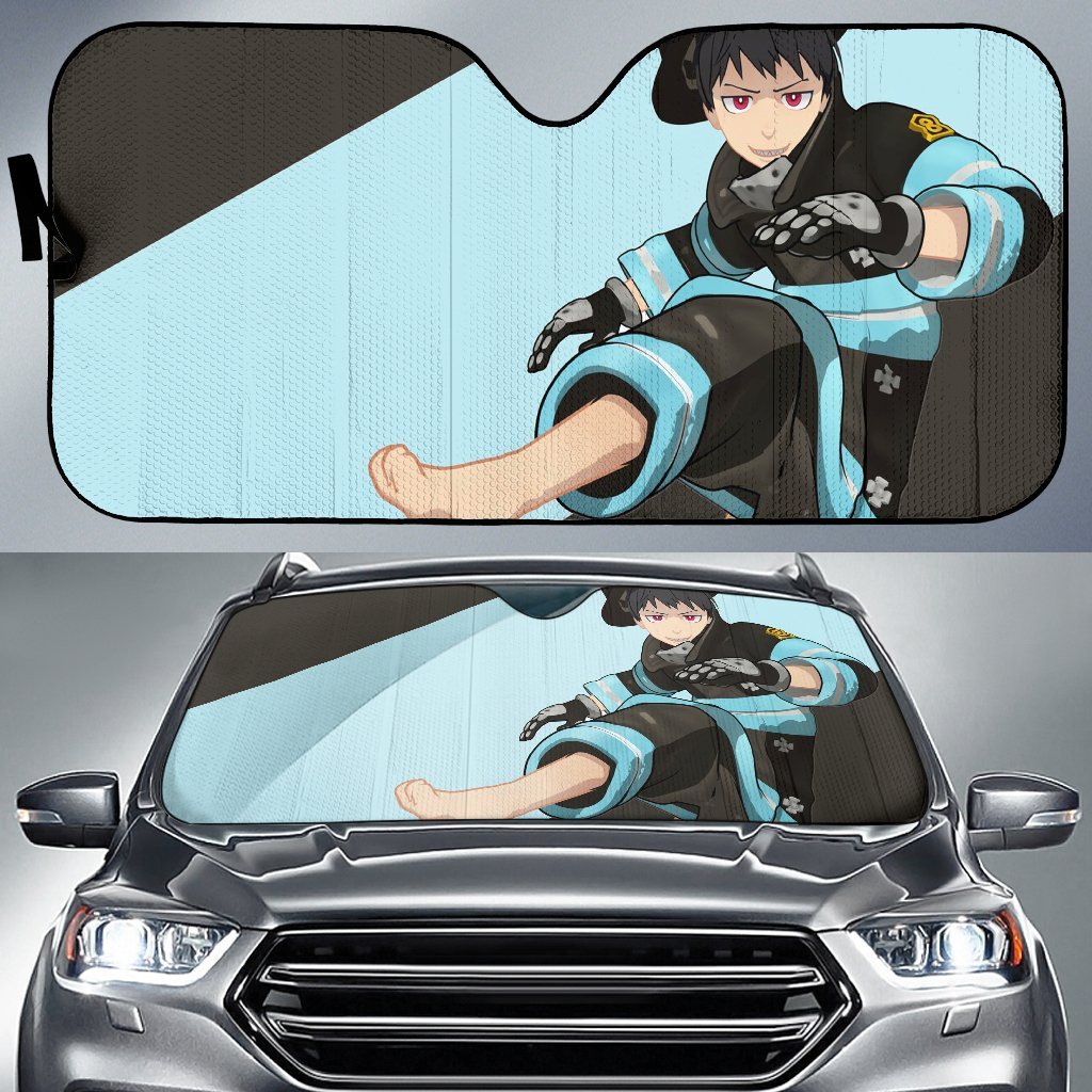 Fire Force Shinra Auto Sunshade Anime 2022 Amazing Best Gift Ideas 2022