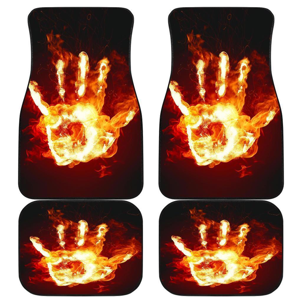 Fire Hand Evil Car Floor Mats