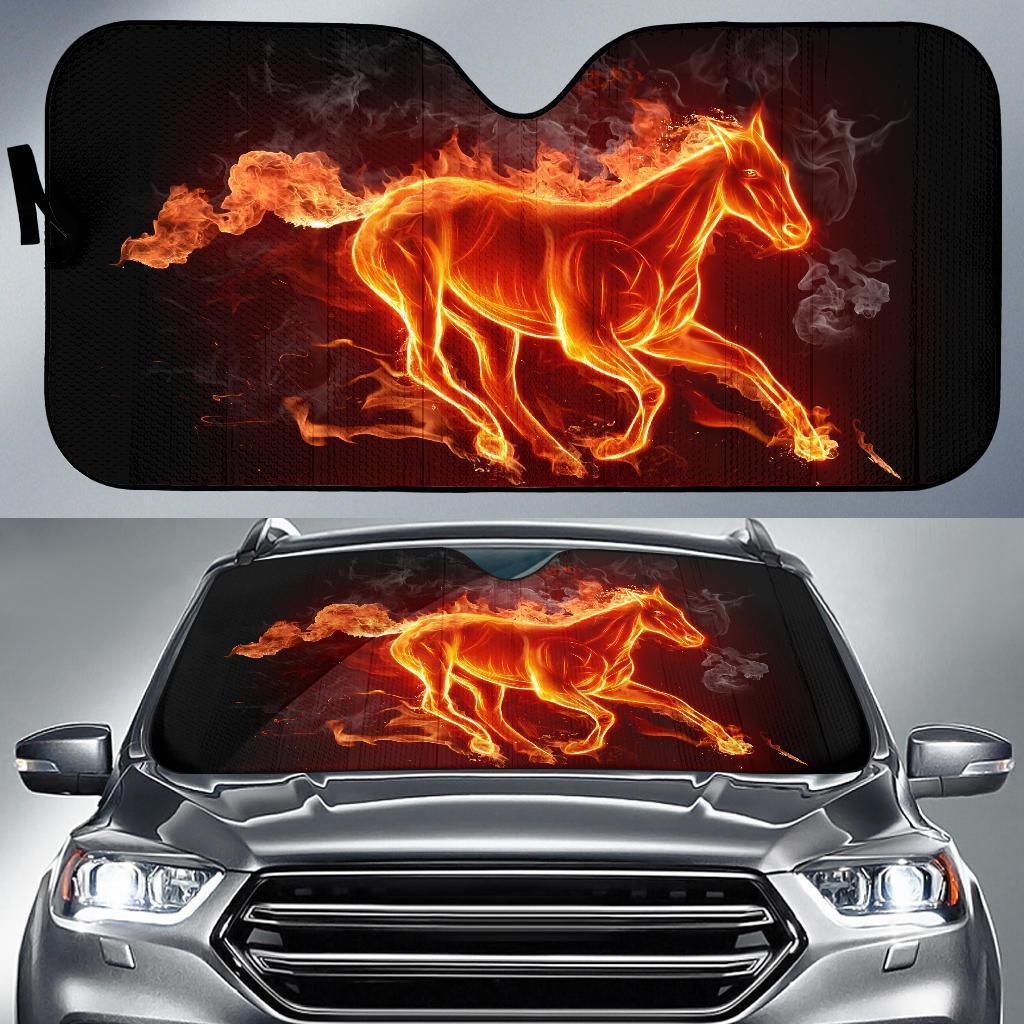 Fire Horse Car Sun Shades Amazing Best Gift Ideas 2021