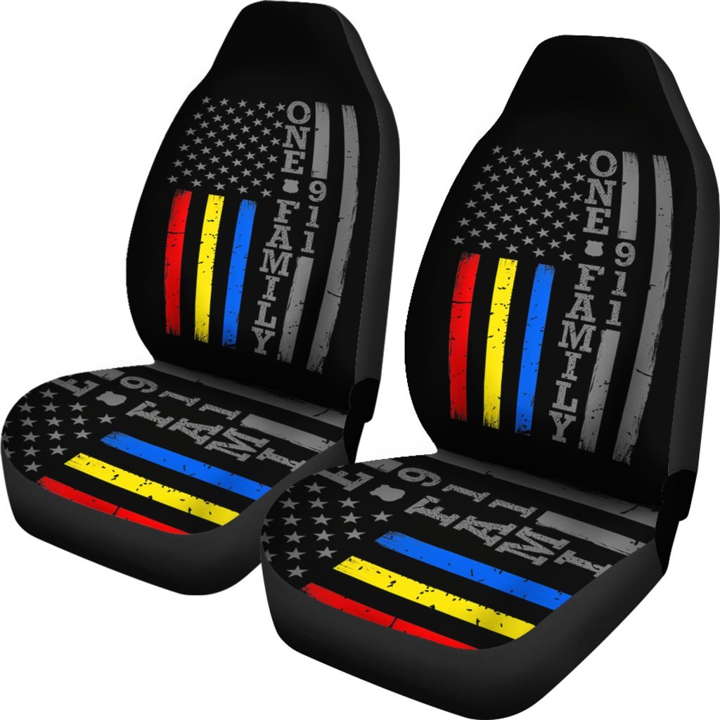 Fire Police Dispatcher 911 Car Seat Covers