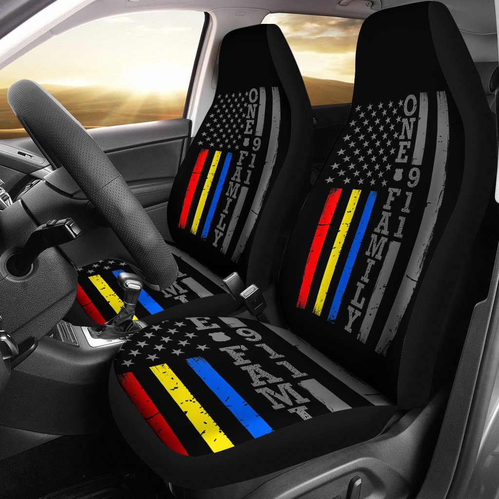 Fire Police Dispatcher 911 Car Seat Covers