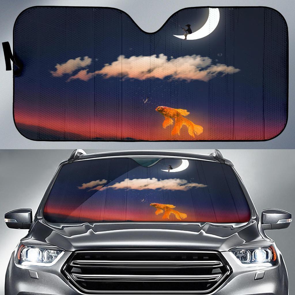 Fishing Gold Fish Car Sun Shade Gift Ideas 2022