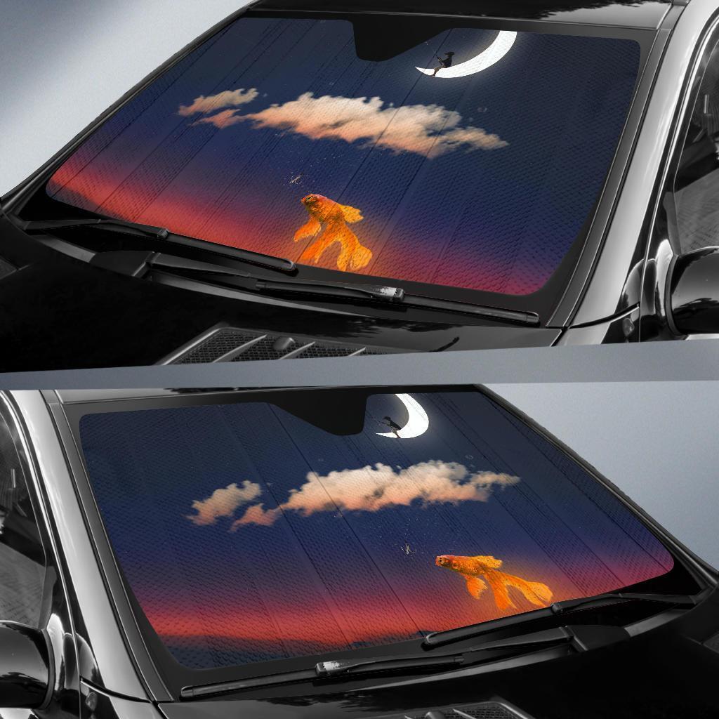 Fishing Gold Fish Car Sun Shade Gift Ideas 2022