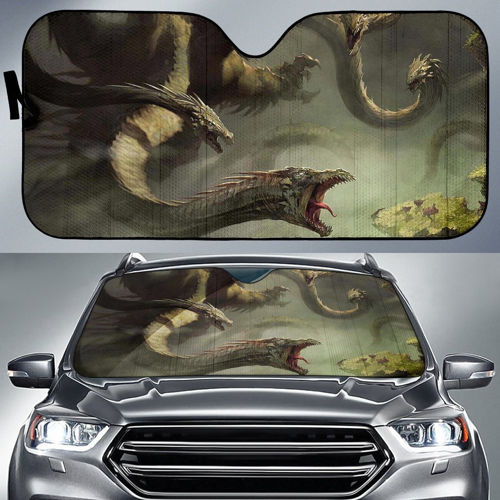 Five Headed Dragon Art Sun Shade Gift Ideas 2022