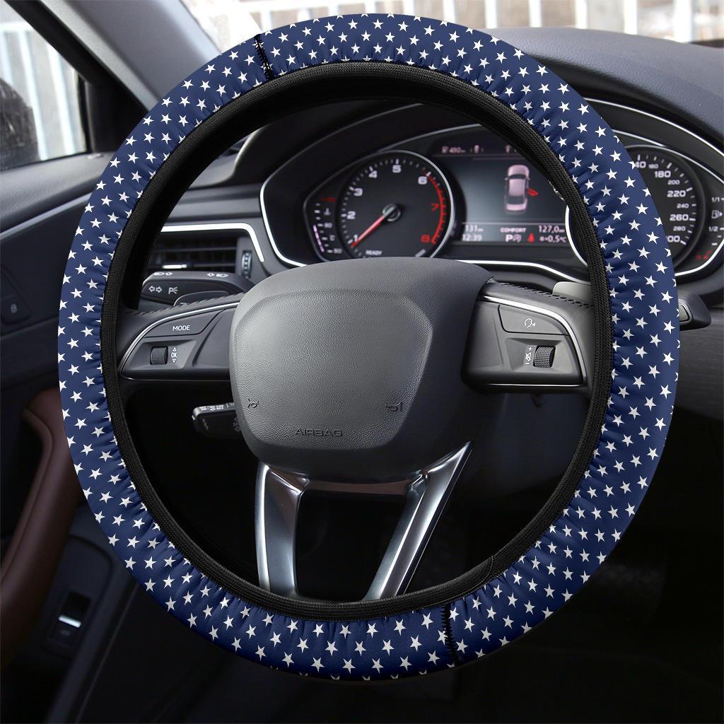 Flag USA Star Premium Car Steering Wheel Cover