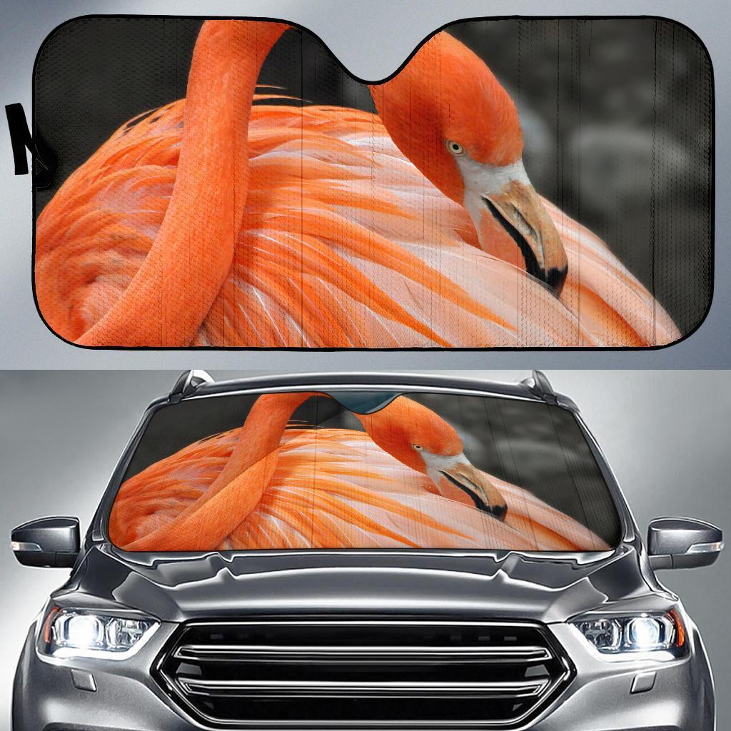 Flamingo Bird Hd 4K Car Sun Shade Gift Ideas 2022