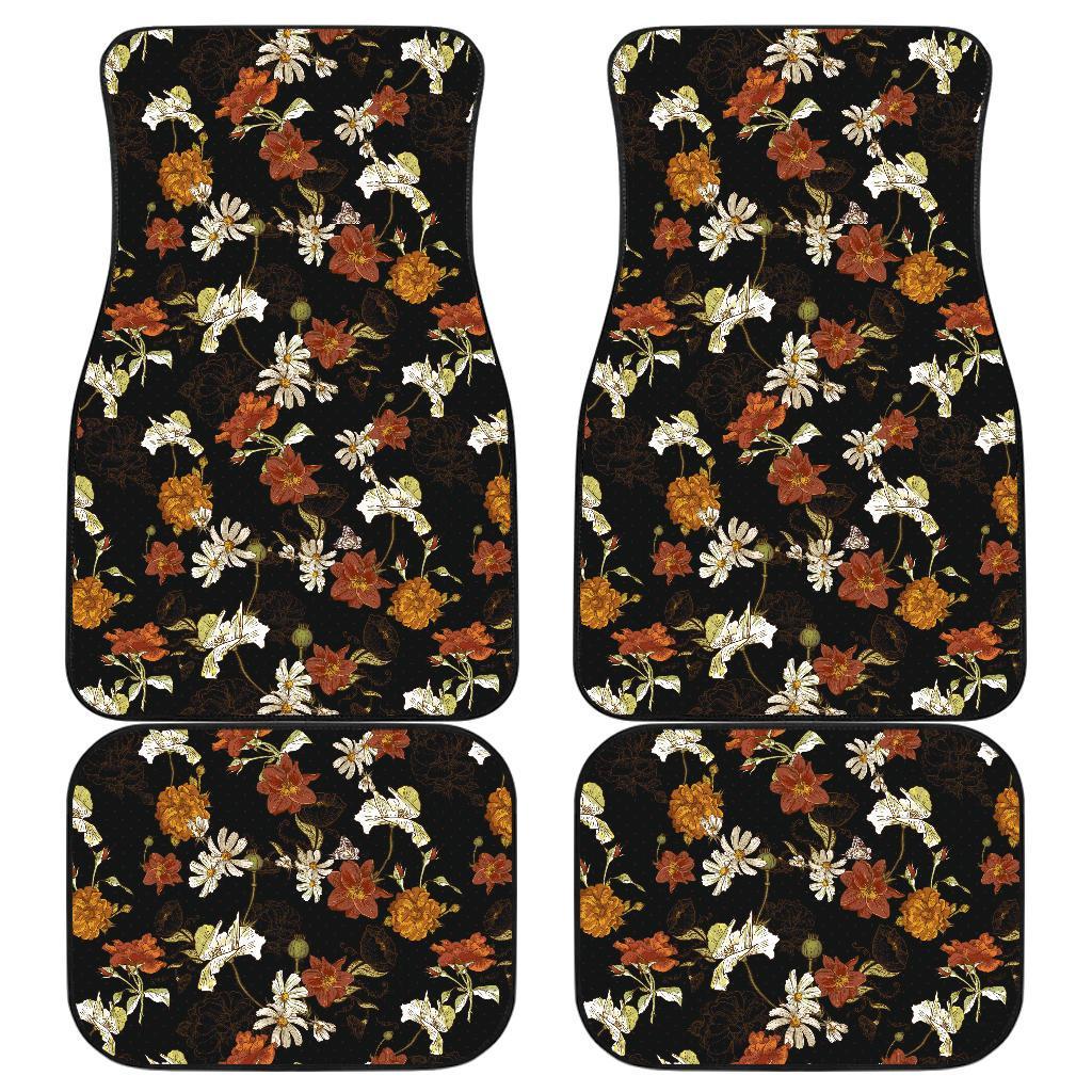 Flower Vintage Car Floor Mats Amazing Gift Ideas