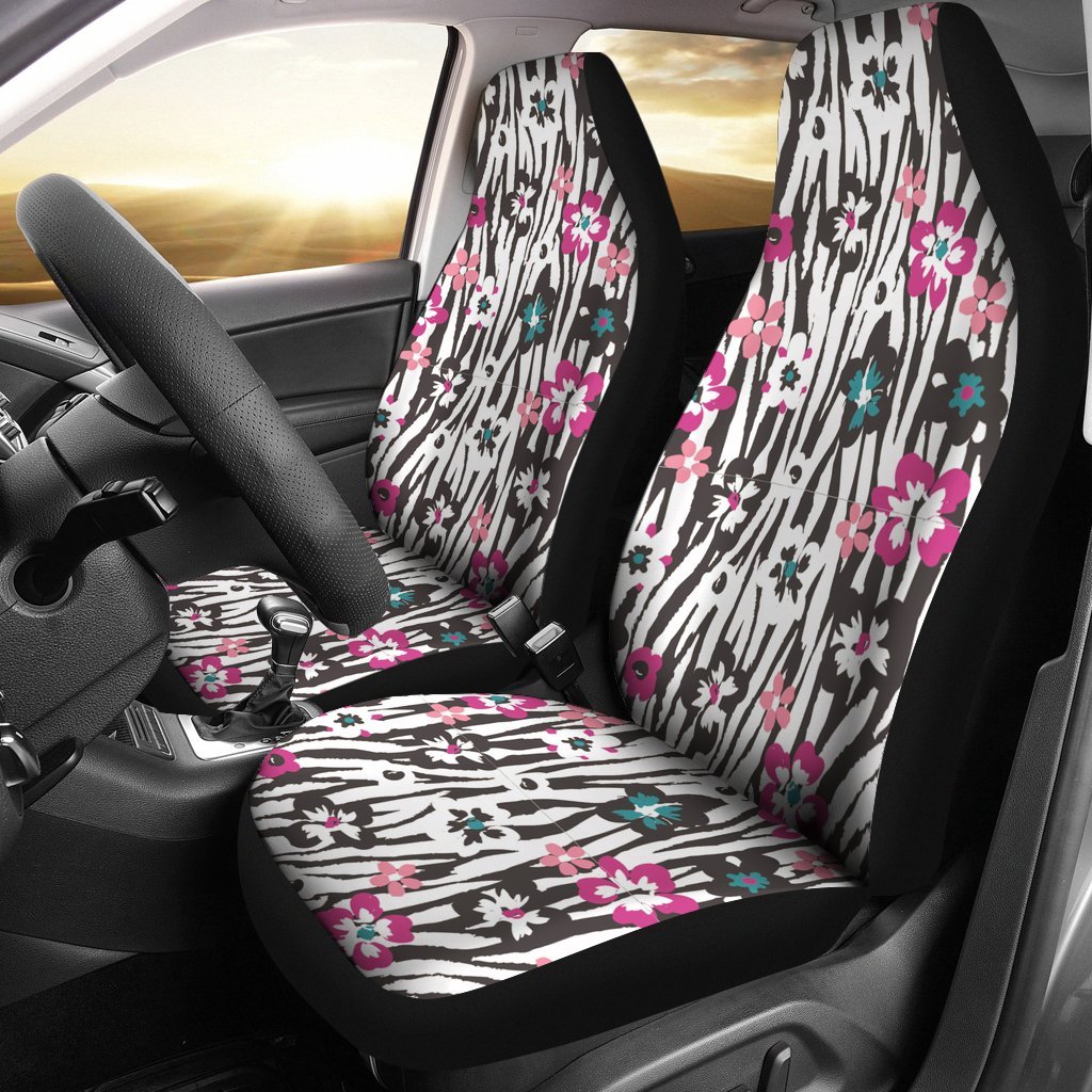 Flower Zebra Seat Covers