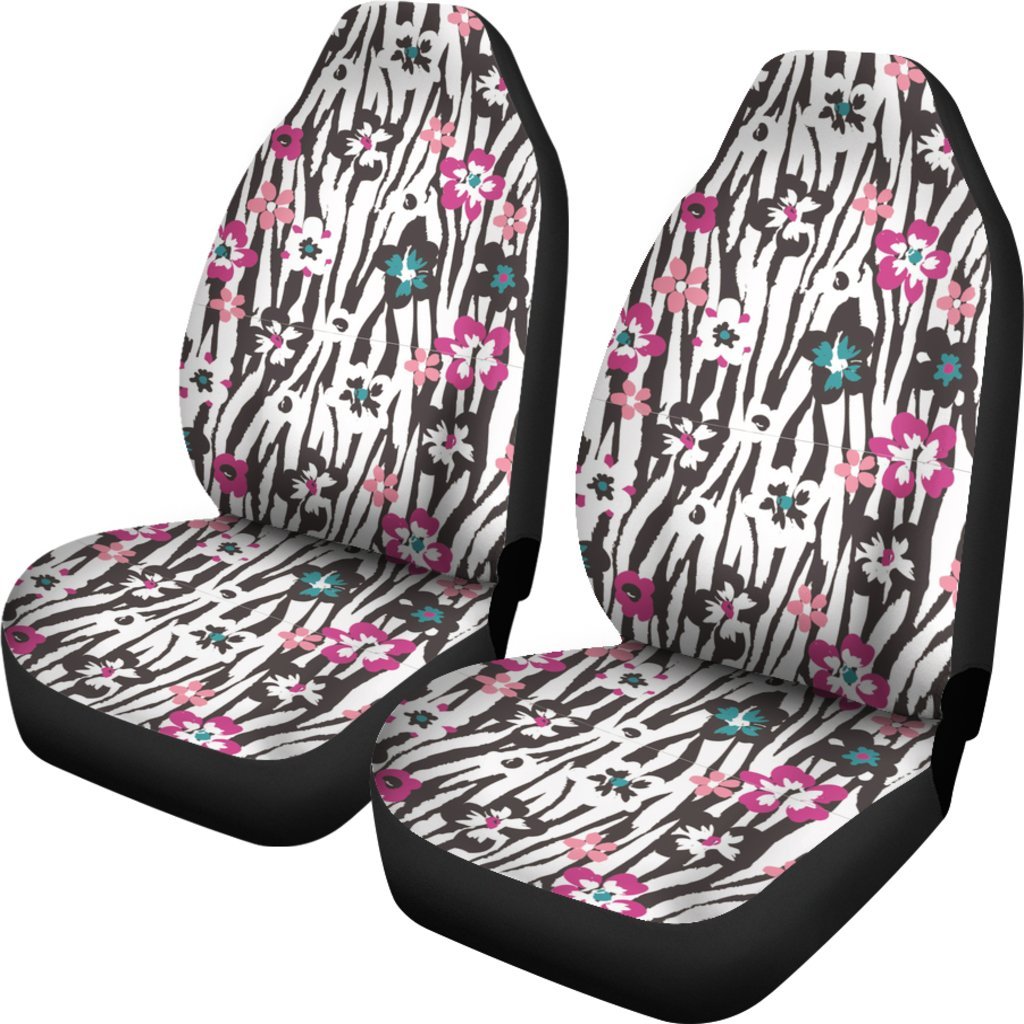 Flower Zebra Seat Covers