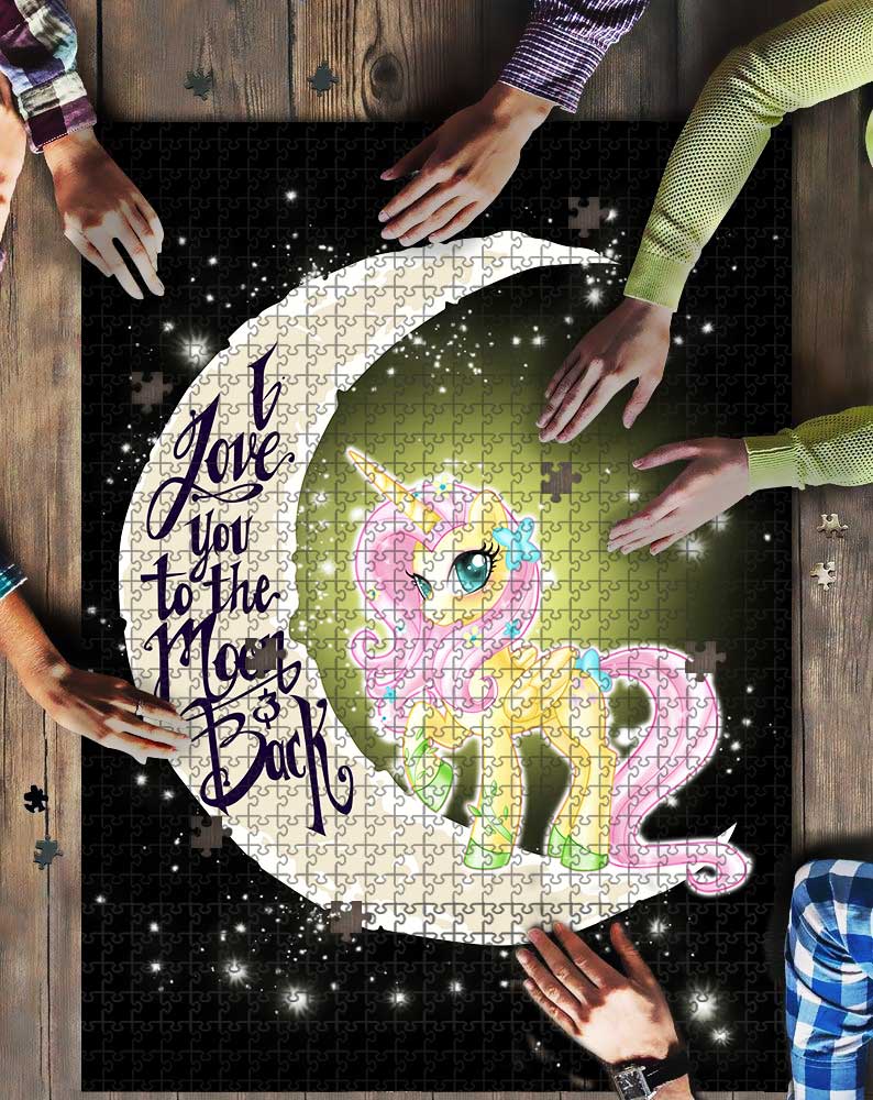 Fluttershy Pony Love To The Moon Mock Jigsaw Puzzle Kid Toys