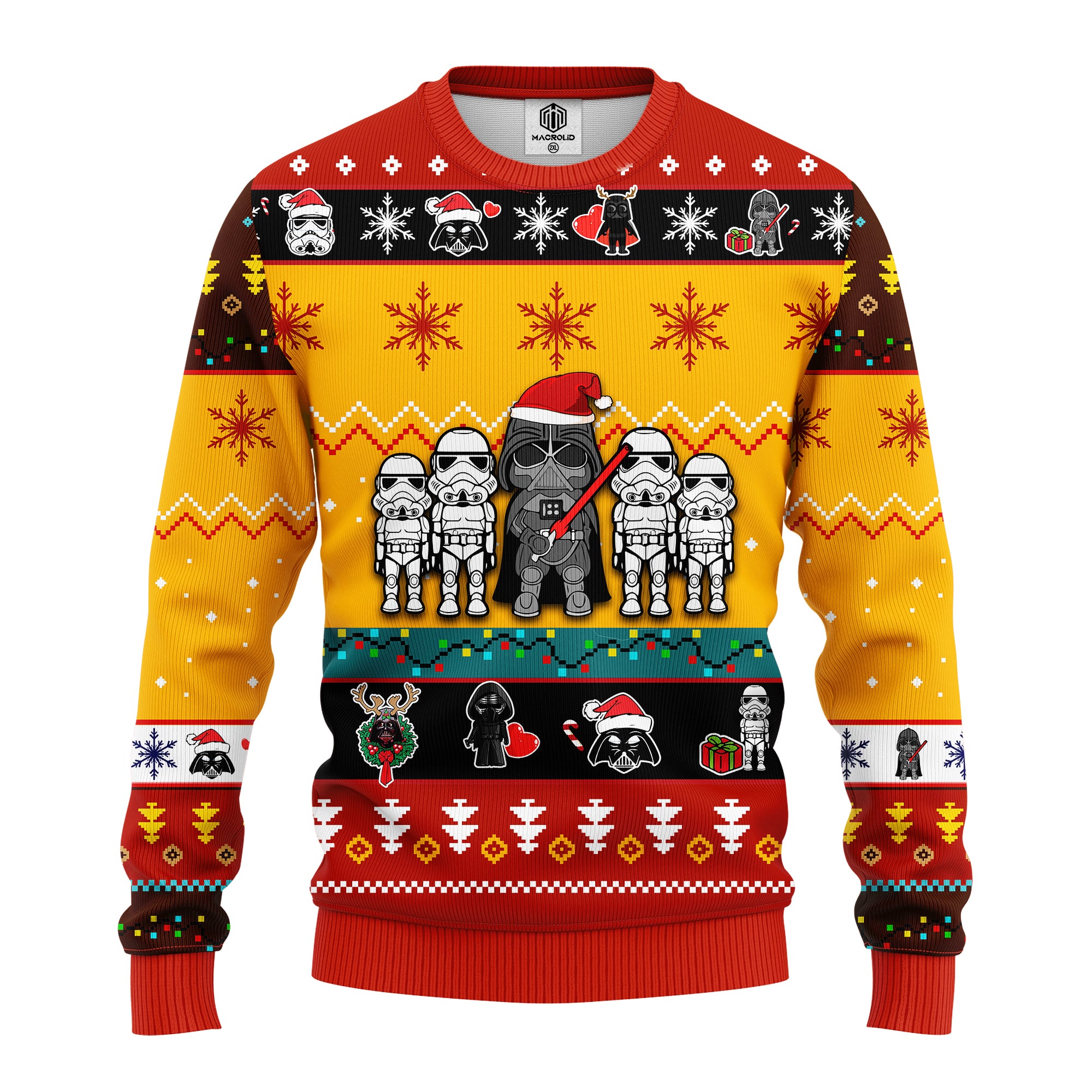 Star Wars Cute Ugly Christmas Sweater Yellow 1 Amazing Gift Idea Thanksgiving Gift