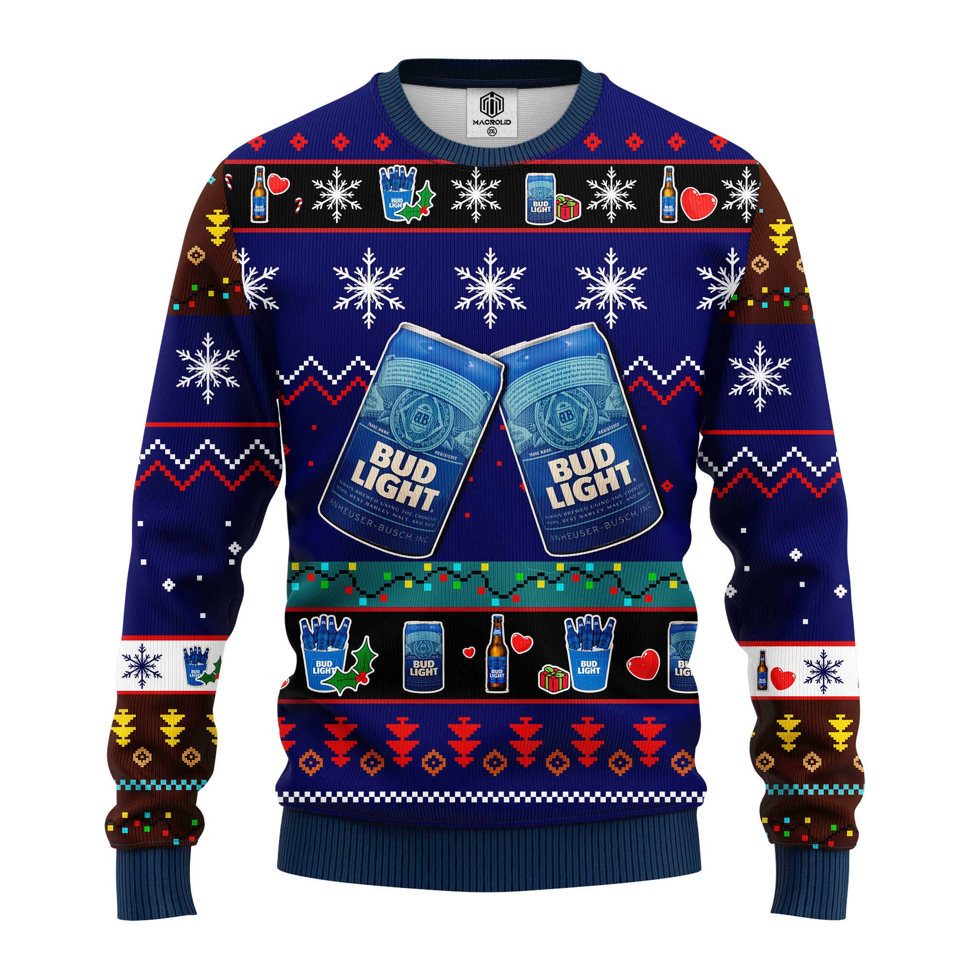 Bud Light Ugly Christmas Sweater Blue 1 Amazing Gift Idea Thanksgiving Gift