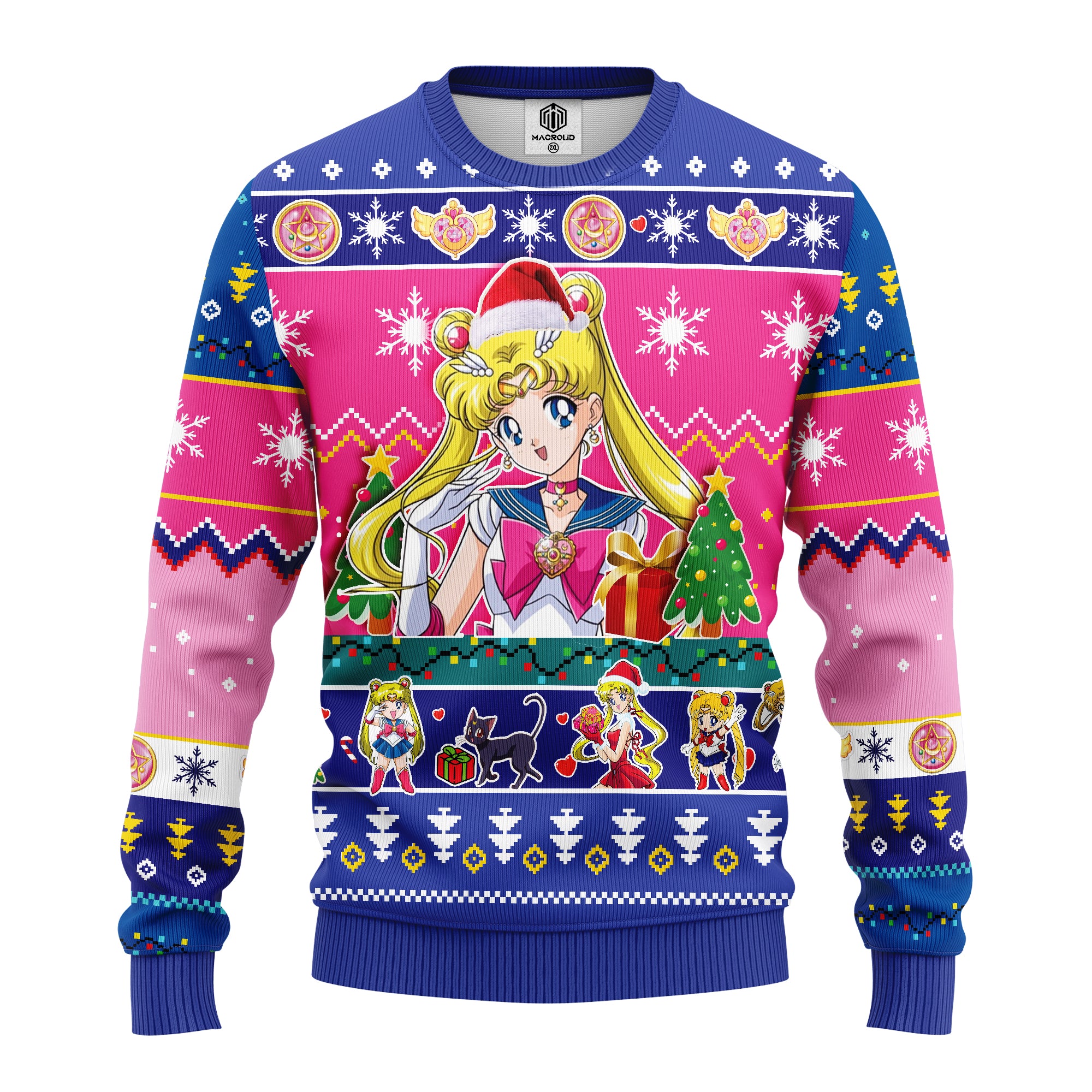 Sailor Moon Ugly Christmas Sweater Amazing Gift Idea Thanksgiving Gift