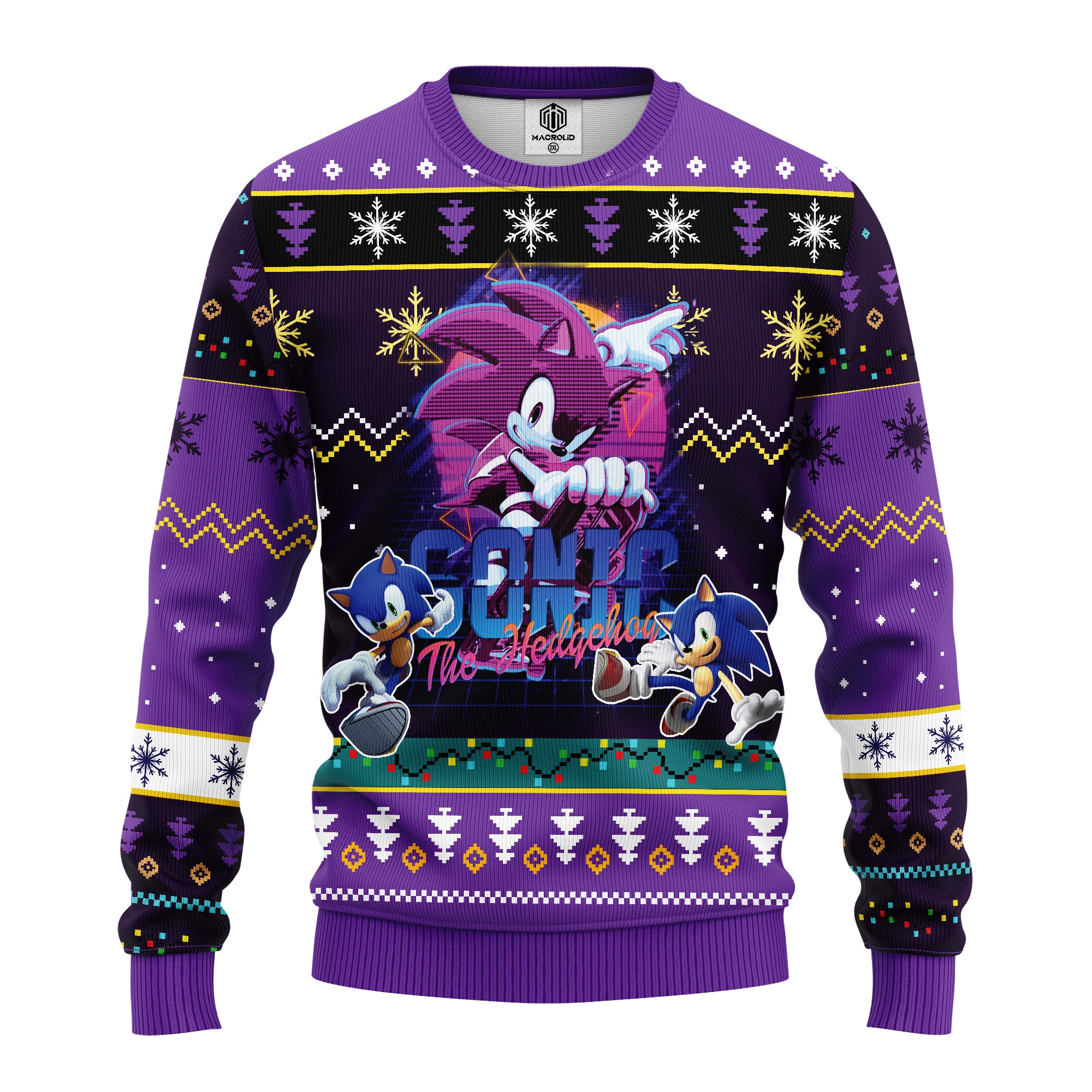 Sonic The Hedgehog Ugly Christmas Sweater Amazing Gift Idea Thanksgiving Gift