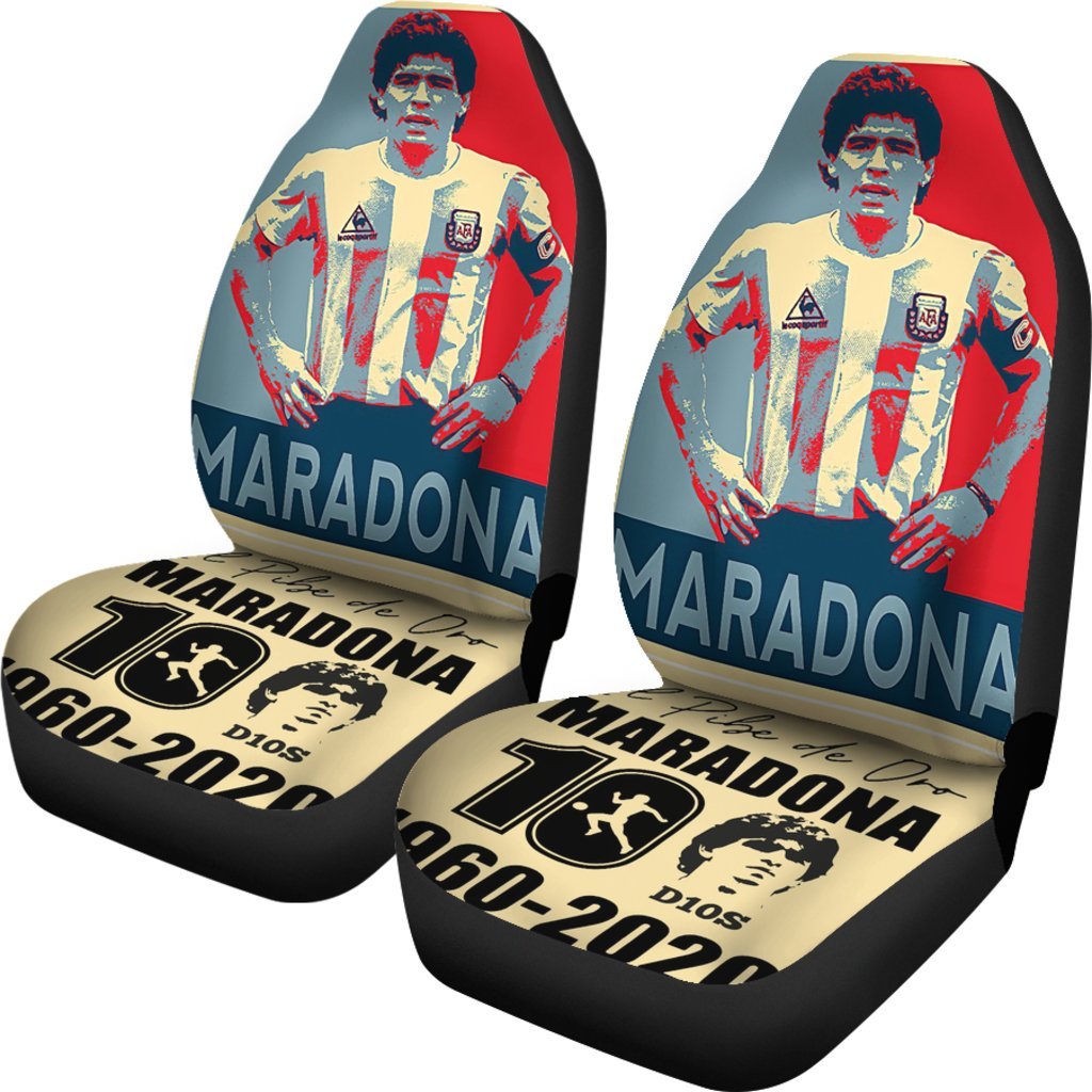 Football Hero D10S Diego Armando Maradona 10 Rip 1969 2022 Car Seat Covers Gift For Fooball