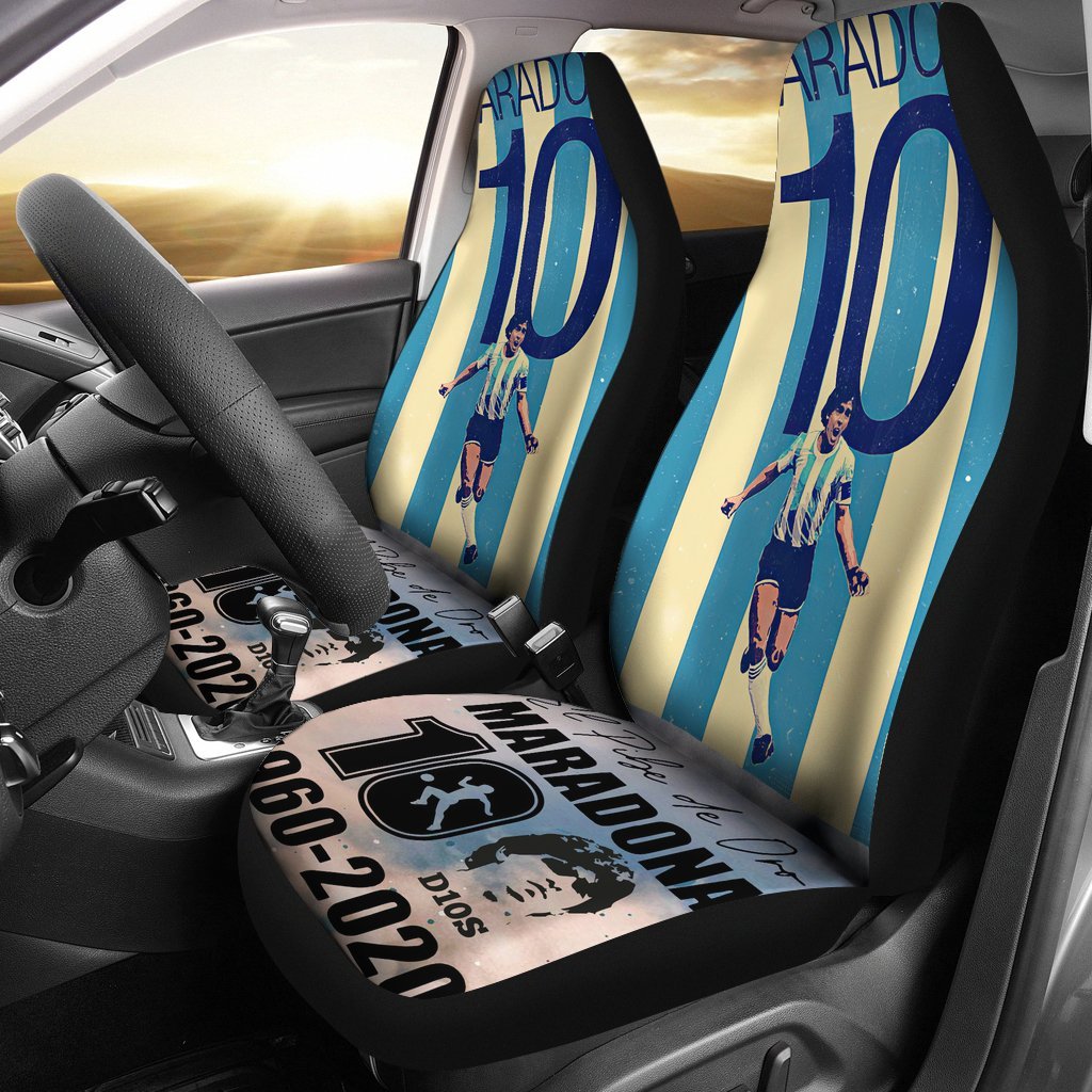 Forever Soccer Legend Diego Armando Maradona 10 Rip 1969 2022 Car Seat Covers Gift For Fooball