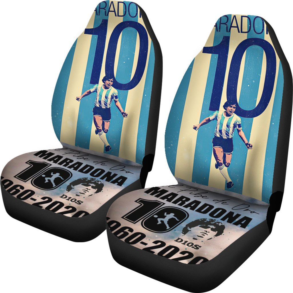 Forever Soccer Legend Diego Armando Maradona 10 Rip 1969 2022 Car Seat Covers Gift For Fooball