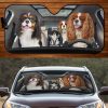 Four Cavalier King Charles Spaniel Family Car Windshield Auto Sun Shade Amazing Best Gift Ideas 2021