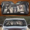 Four Whippets Family Car Windshield Auto Sun Shade Amazing Best Gift Ideas 2021