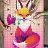 Fox-Cute-Rose-Jigsaw Puzzle Kids Toys