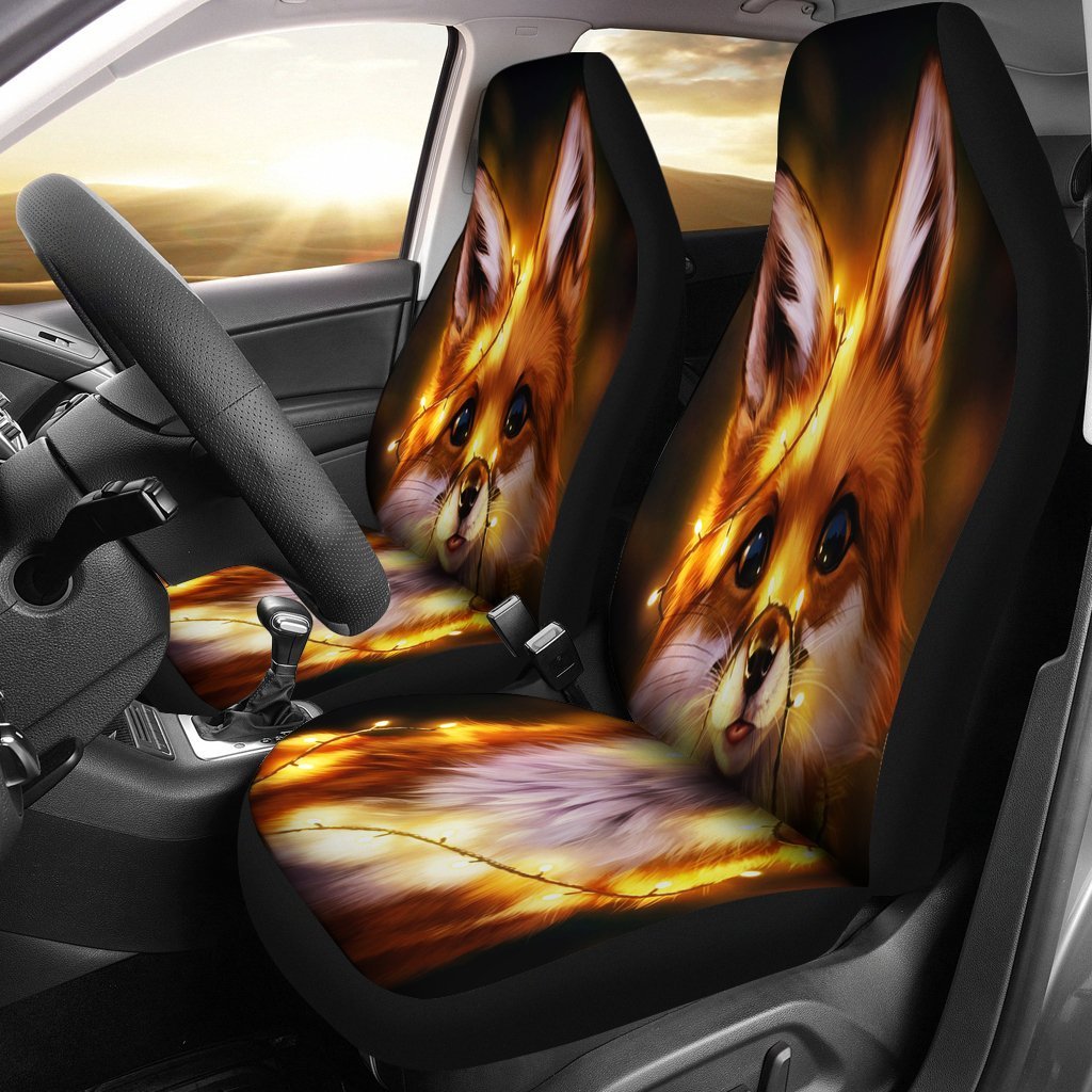 Fox Light Christmas Car Seat Covers Amazing Best Gift Idea