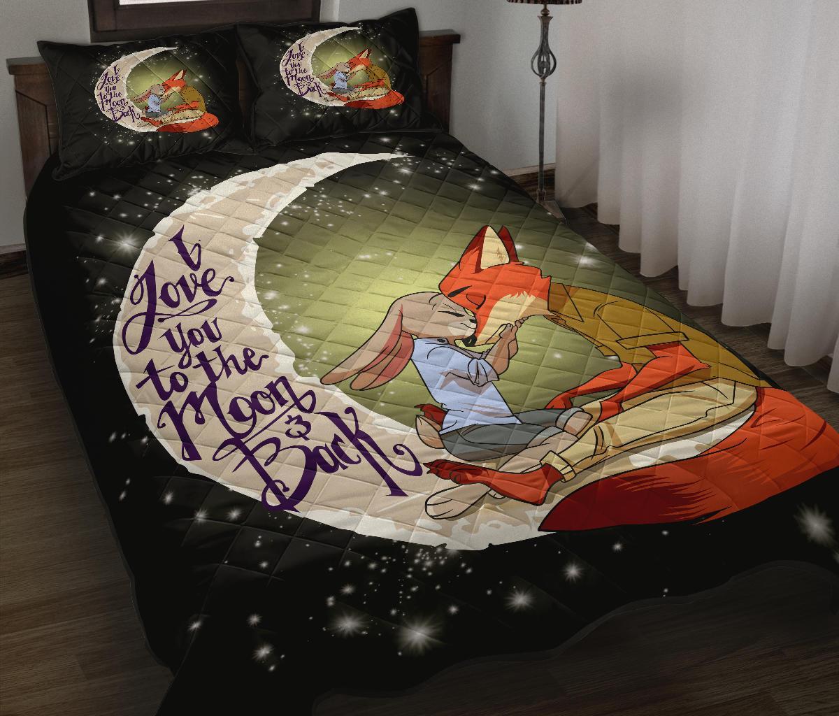 Fox To The Moon Quilt Bed Sets