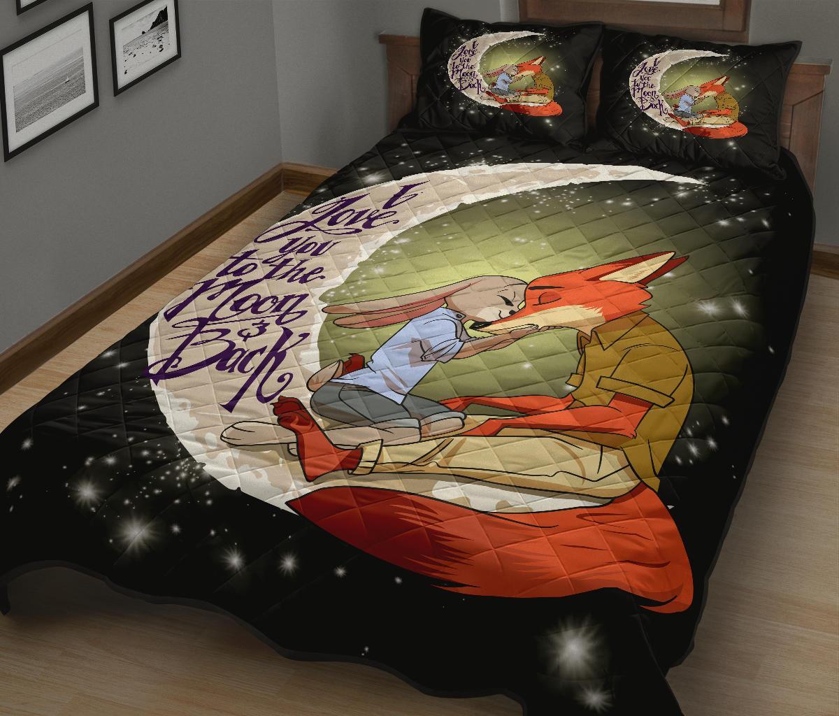 Fox To The Moon Quilt Bed Sets