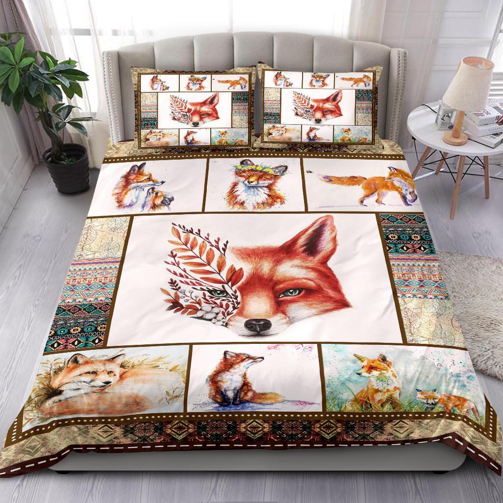 Foxes Bedding Duvet Cover And Pillowcase Set