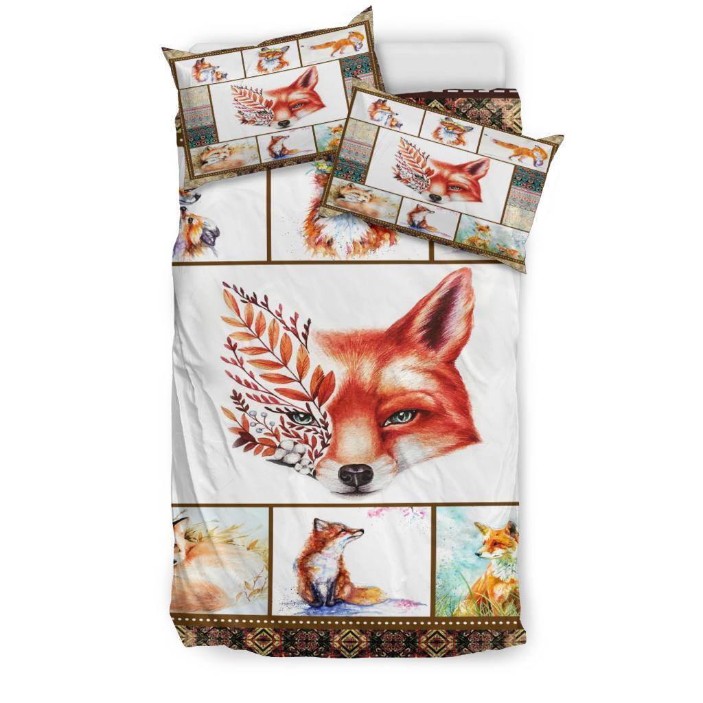 Foxes Bedding Duvet Cover And Pillowcase Set