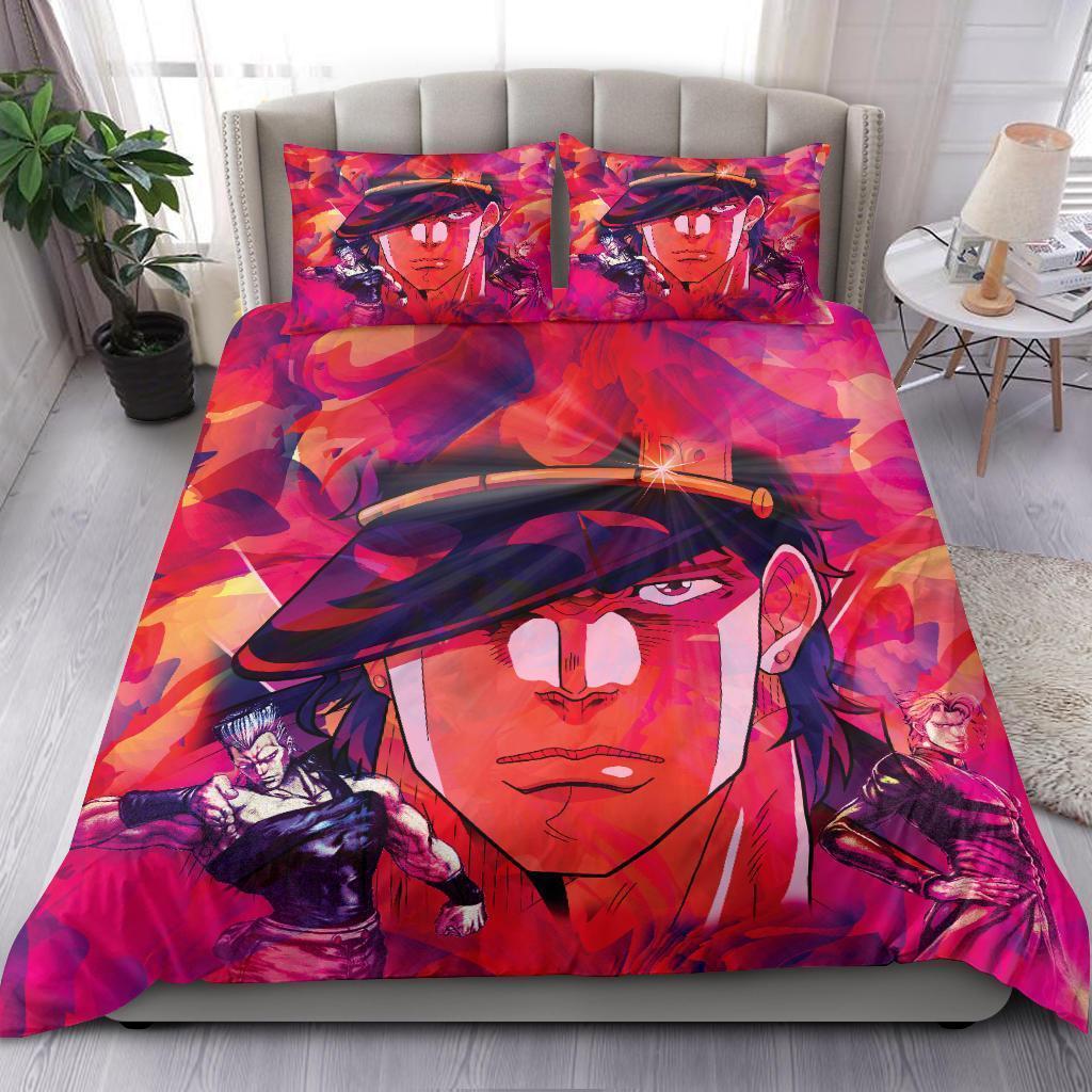 Fractal Stardust Crusaders Jojo'S Bizarre Adventure Bedding SetDuvet Cover And Pillowcase Set