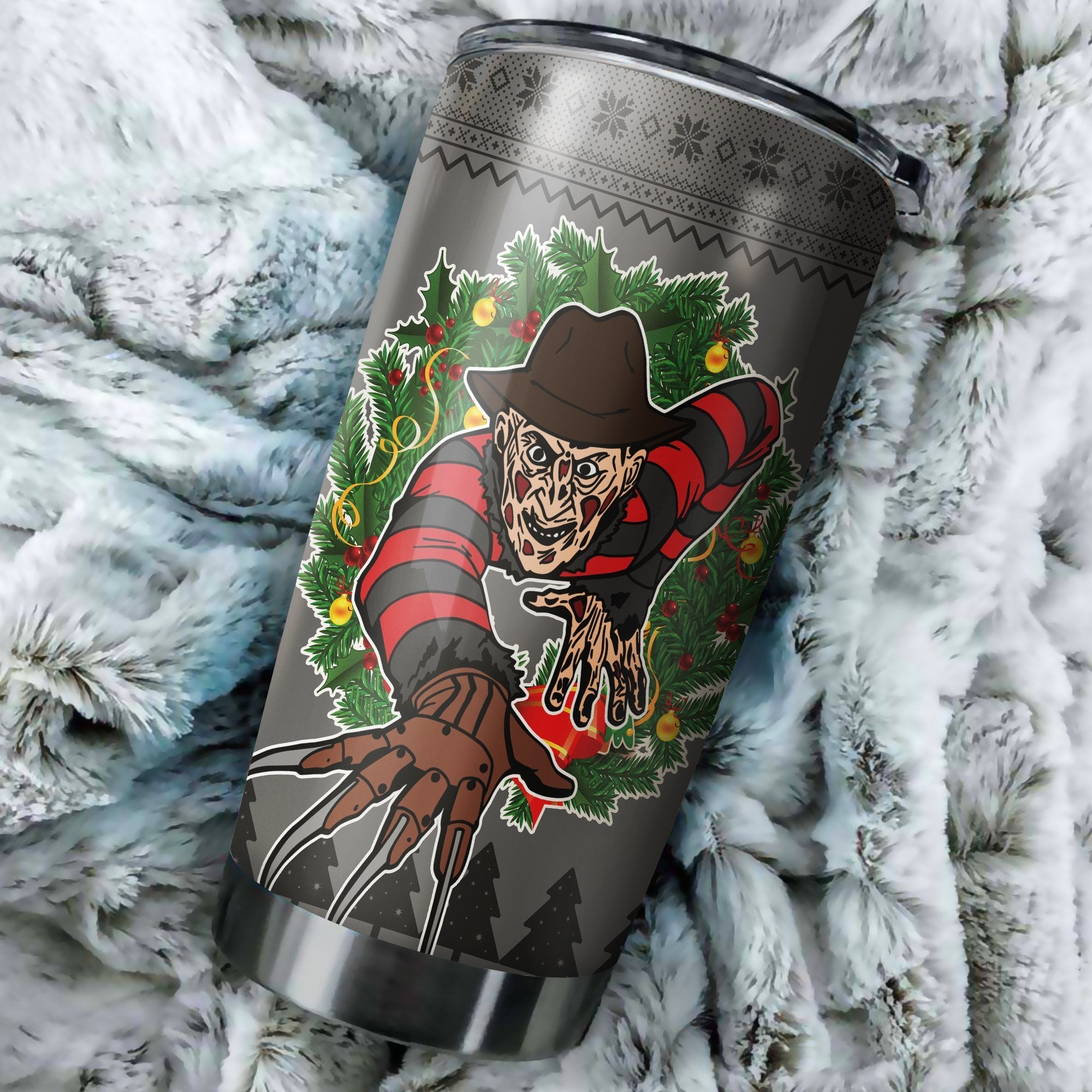 Freddy Krueger Tumbler Perfect Birthday Best Gift Stainless Traveling Mugs 2021