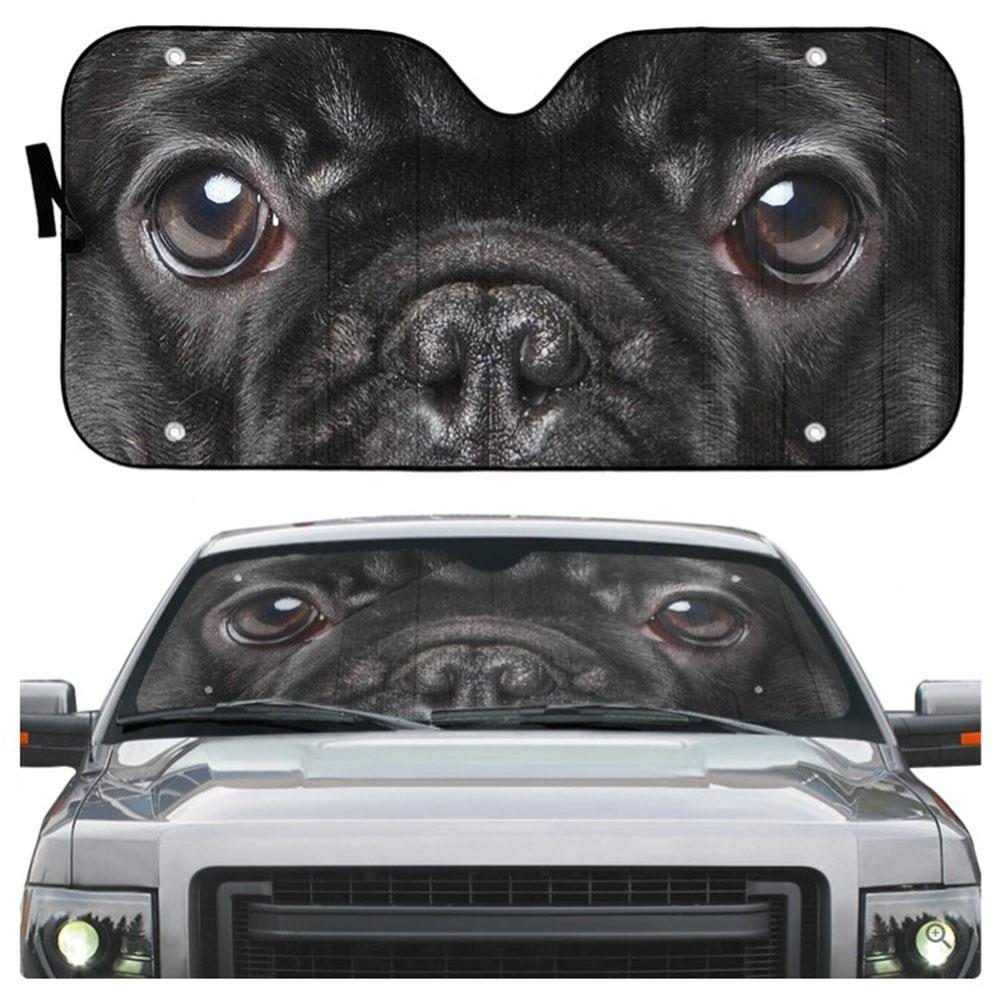 French Bulldog Eyes Custom Car Auto Sun Shades Windshield Accessories Decor Gift
