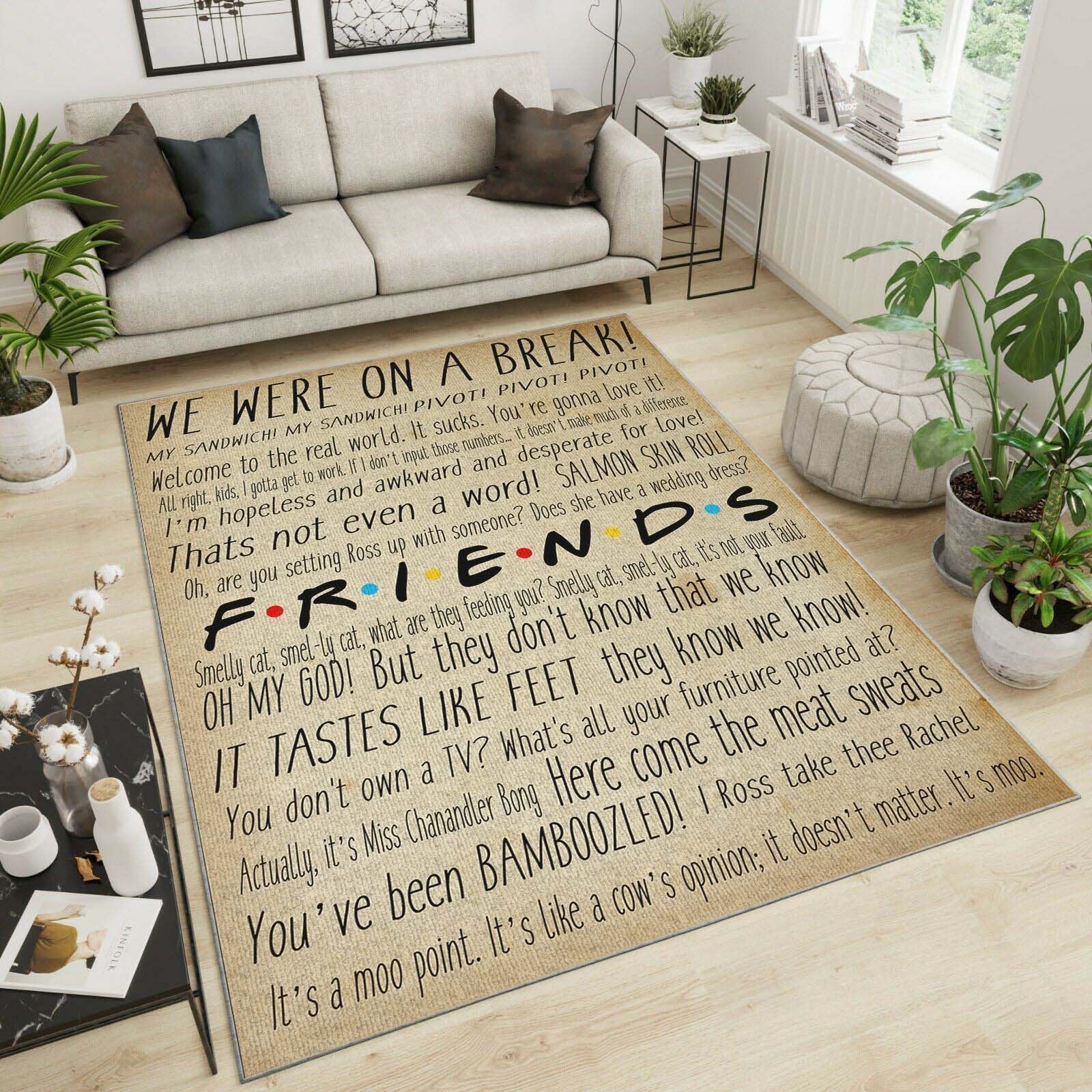 F.R.I.E.N.D.S Area Rug Home Decor Bedroom Living Room Decor