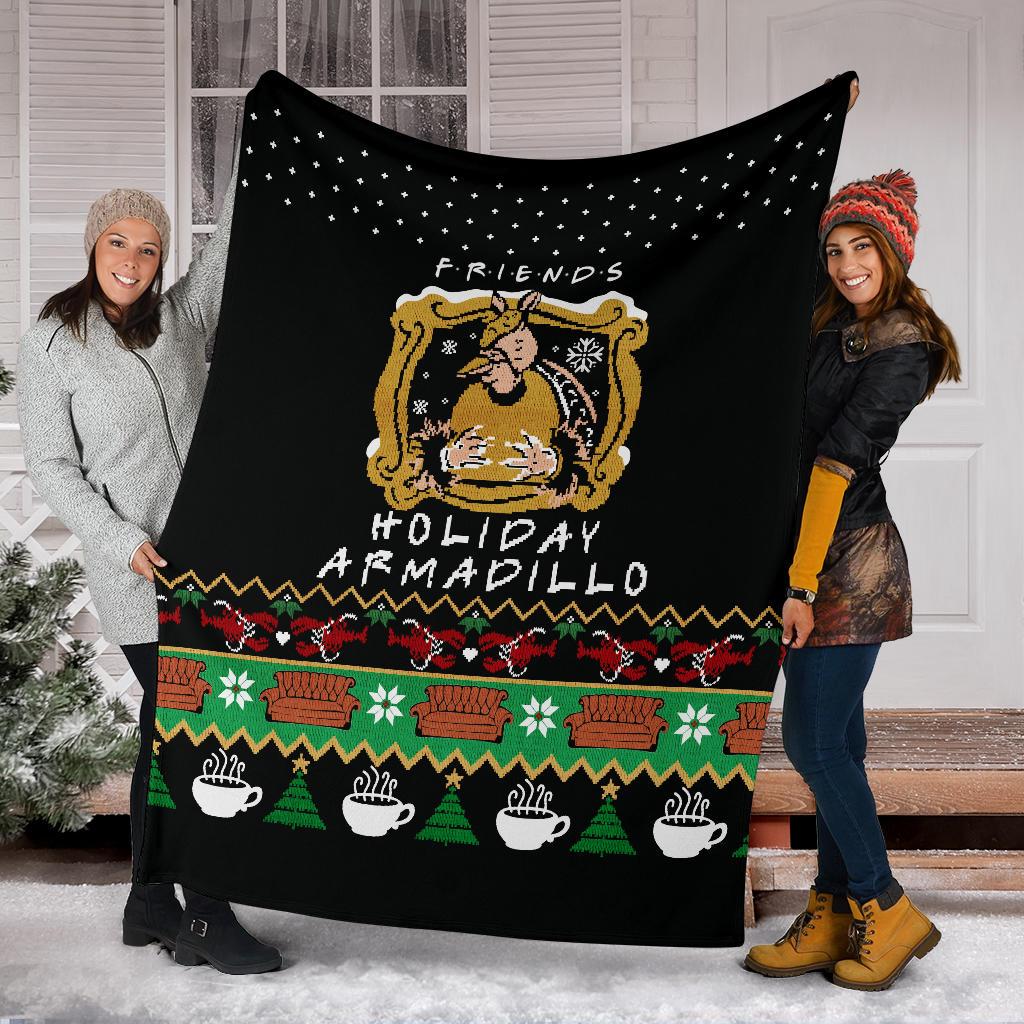 F.R.I.E.N.D.S Holiday Armadillo Ugly Christmas Custom Blanket Home Decor