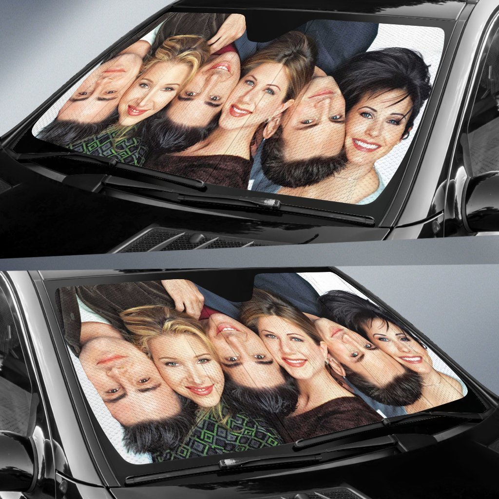 Friends Tv Show Funny Head Auto Sun Shades Amazing Best Gift Ideas 2022