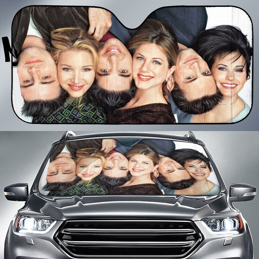 Friends Tv Show Funny Head Auto Sun Shades Amazing Best Gift Ideas 2022