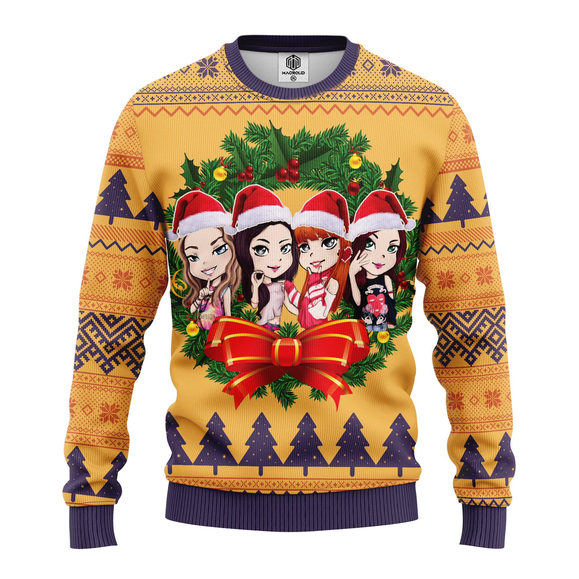 Blackpink New Chibi Ugly Christmas Sweater Amazing Gift Idea Thanksgiving Gift