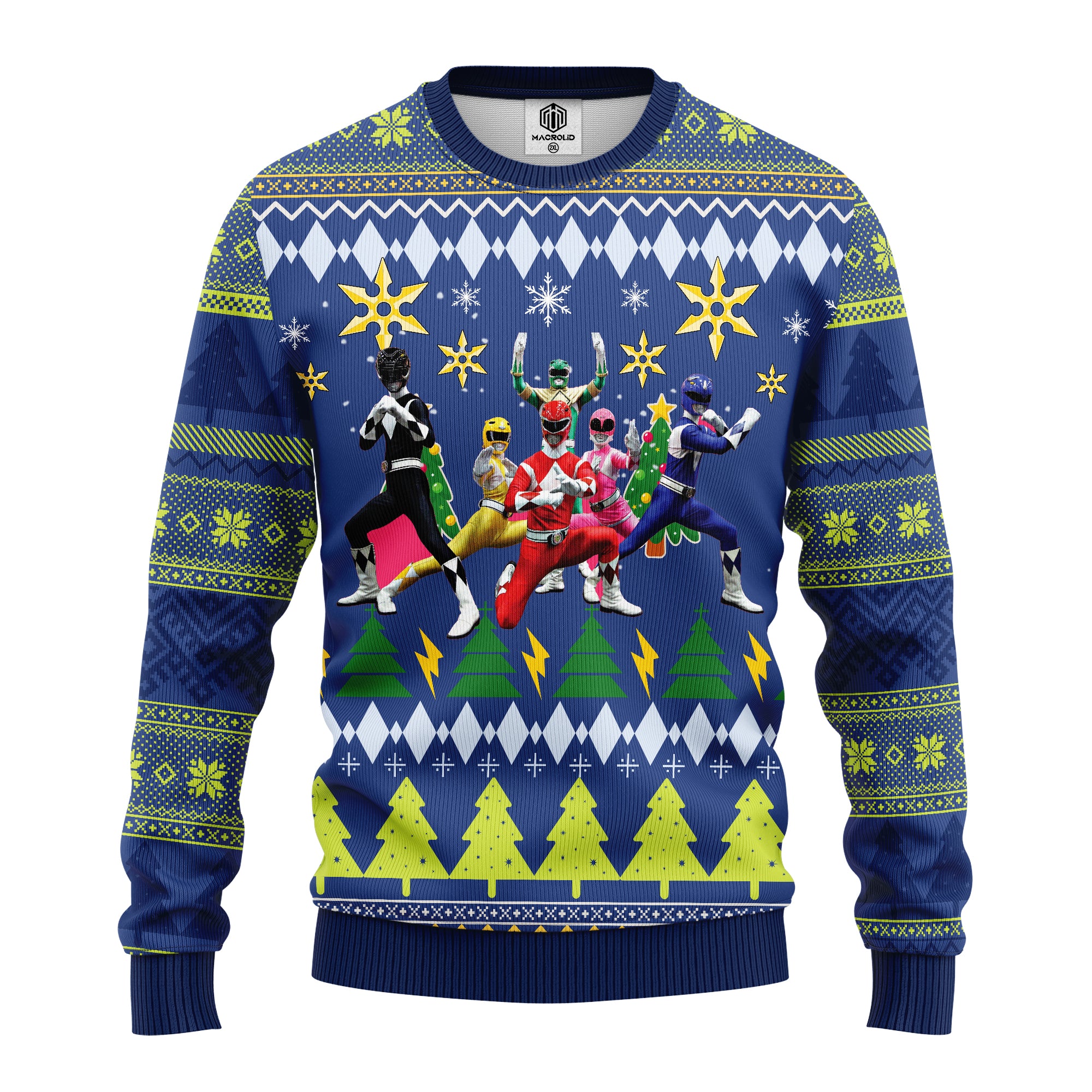 Power Rangers Ugly Christmas Sweater Amazing Gift Idea Thanksgiving Gift