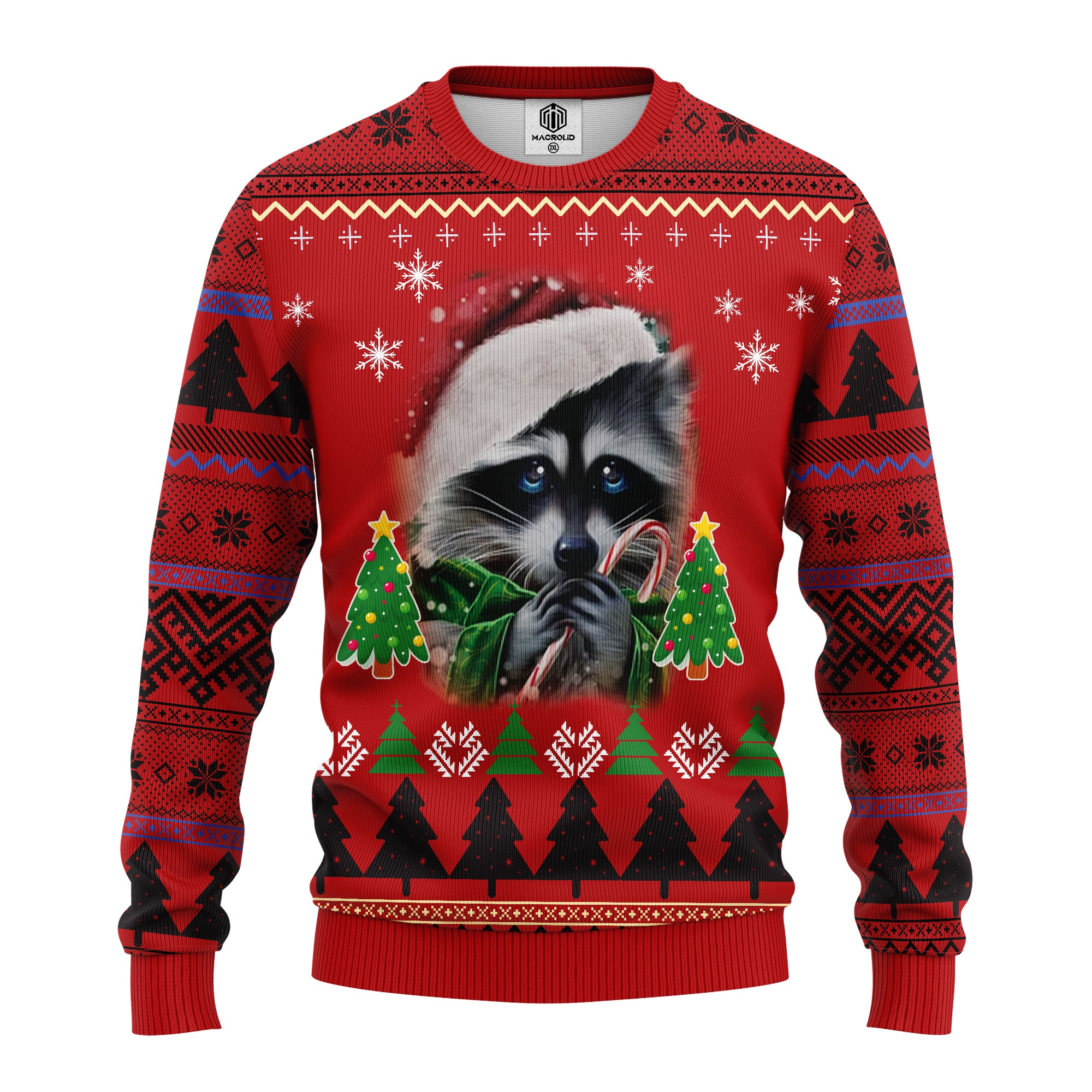 Raccoon Candy Ugly Christmas Sweater Amazing Gift Idea Thanksgiving Gift