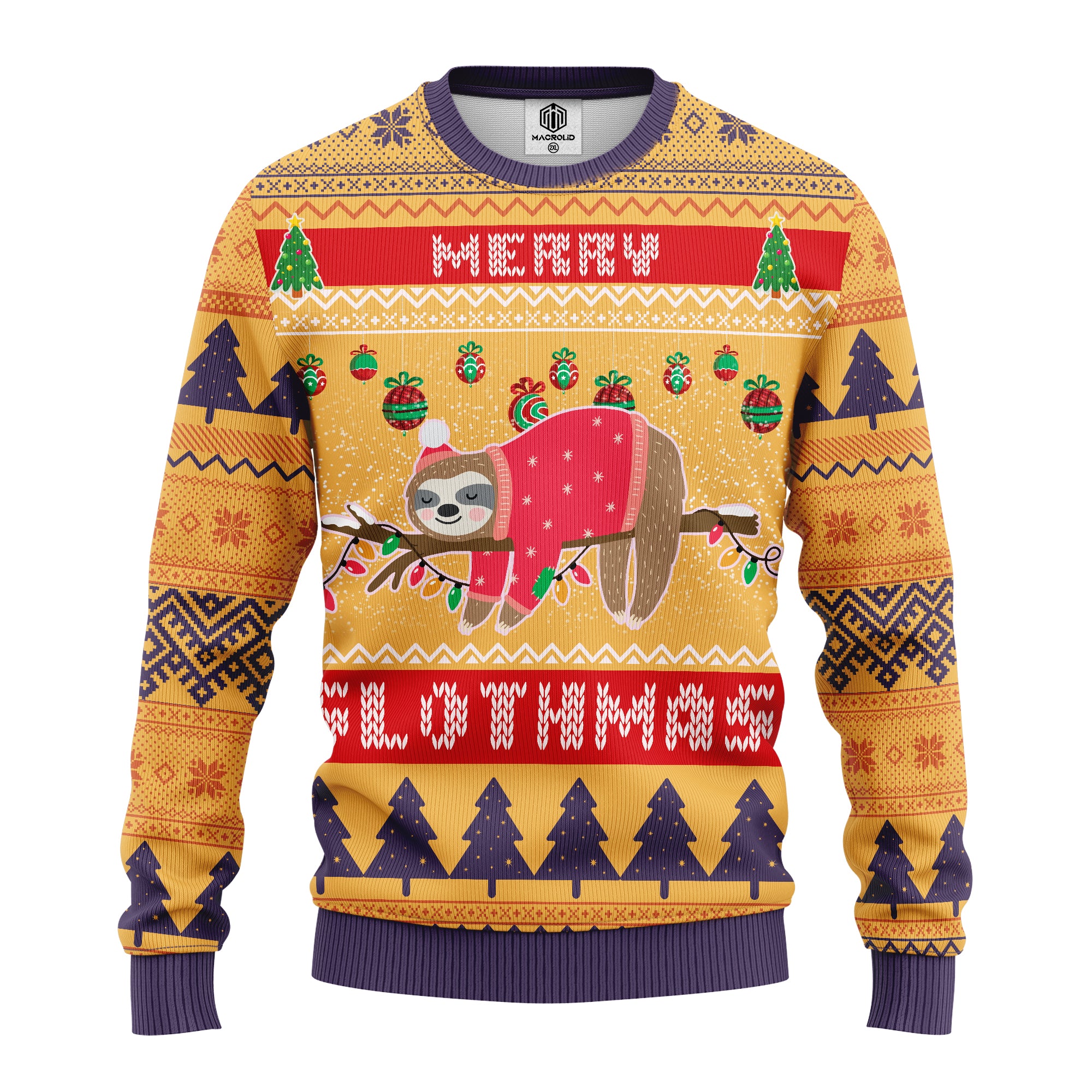 Sloth Ugly Christmas Sweater Amazing Gift Idea Thanksgiving Gift