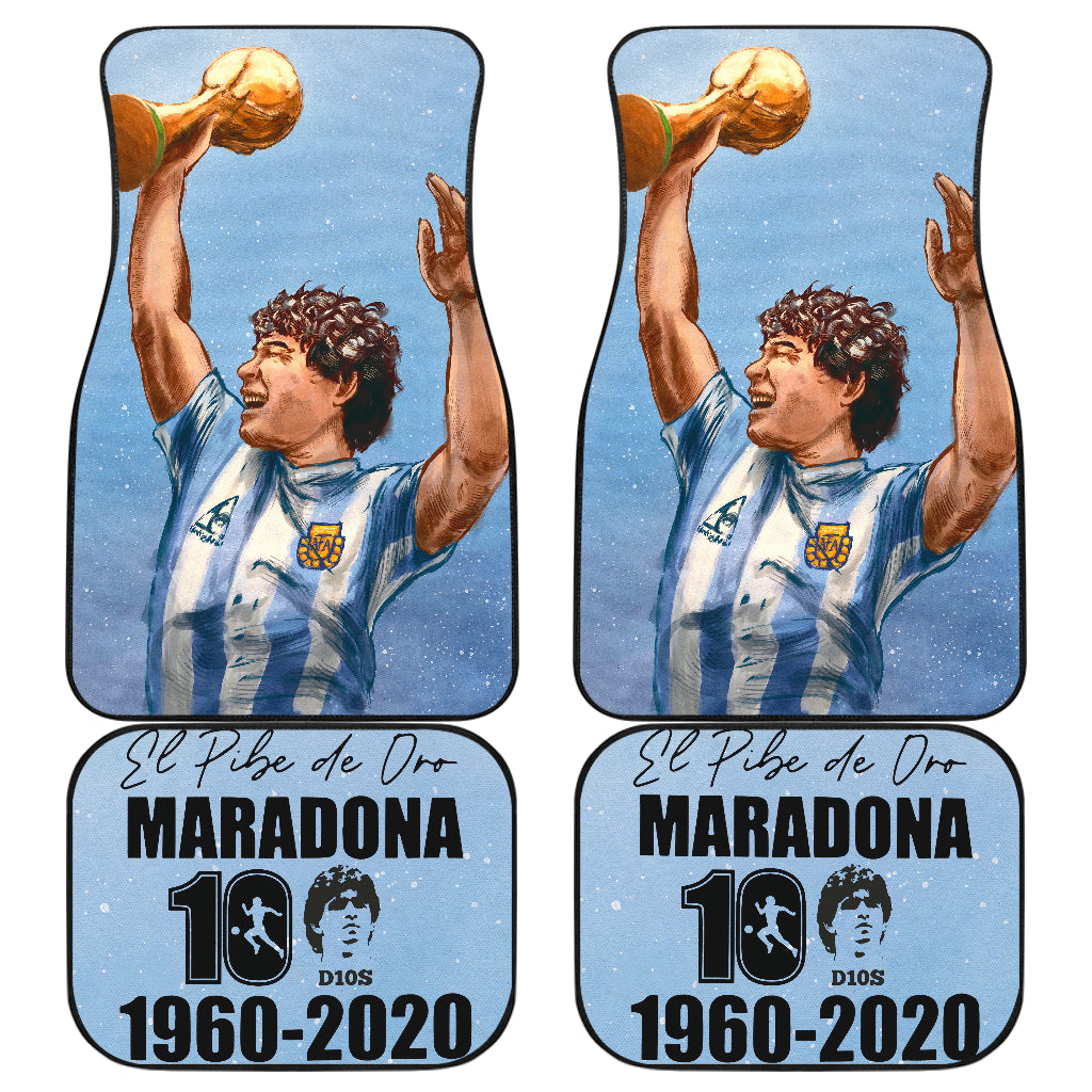 Diego Armando Maradona 10 Rip 1969 2022 11 Car Floor Mats Custom Car Accessories Car Decor 2022