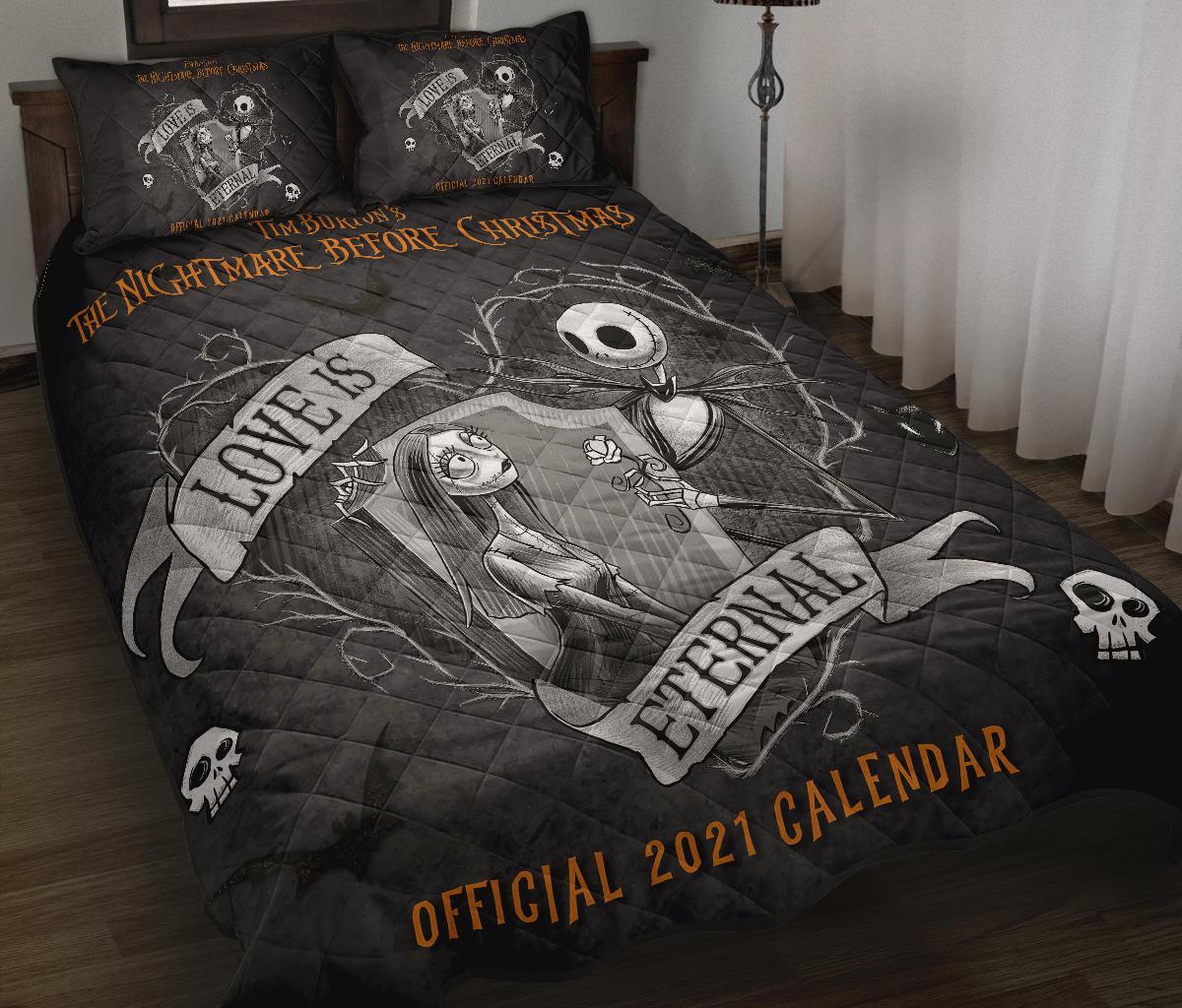 The Nightmare Before Christmas Halloween Movie Quilt Bed Set Pillow Case Amazing Decor Gift Ideas 45