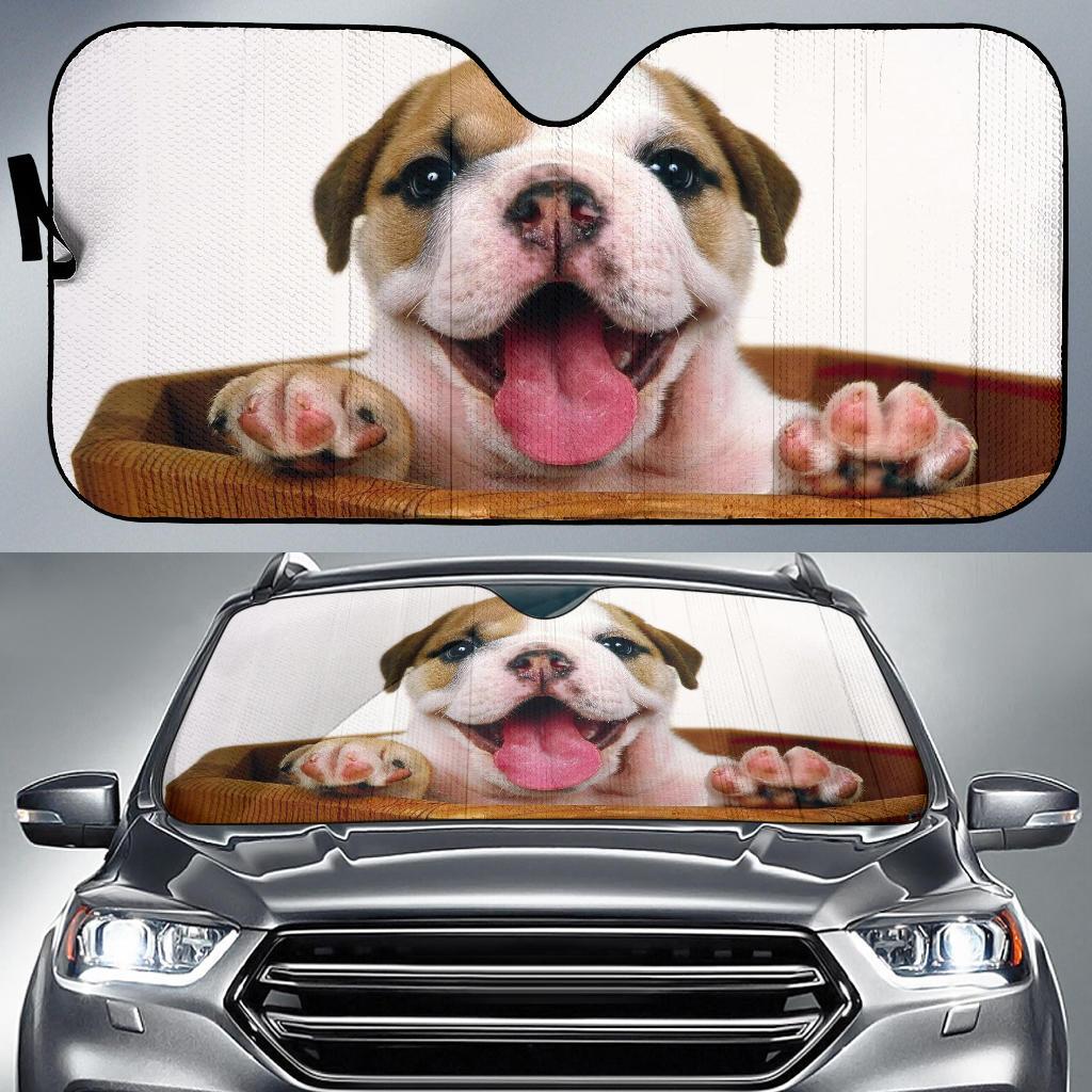 Puppy Bulldog Cute Car Sun Shade Gift Ideas 2022