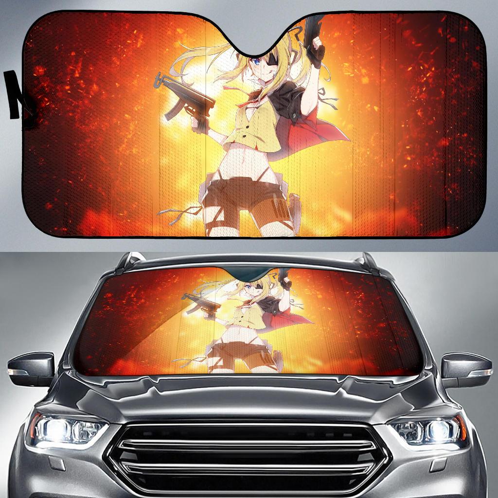 Anime Girl Girls Frontline Guns Nuclear 4K Car Sun Shade Gift Ideas 2022