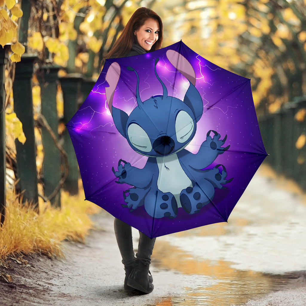 Stitch Do Yoga Funny Custom Premium Umbrella