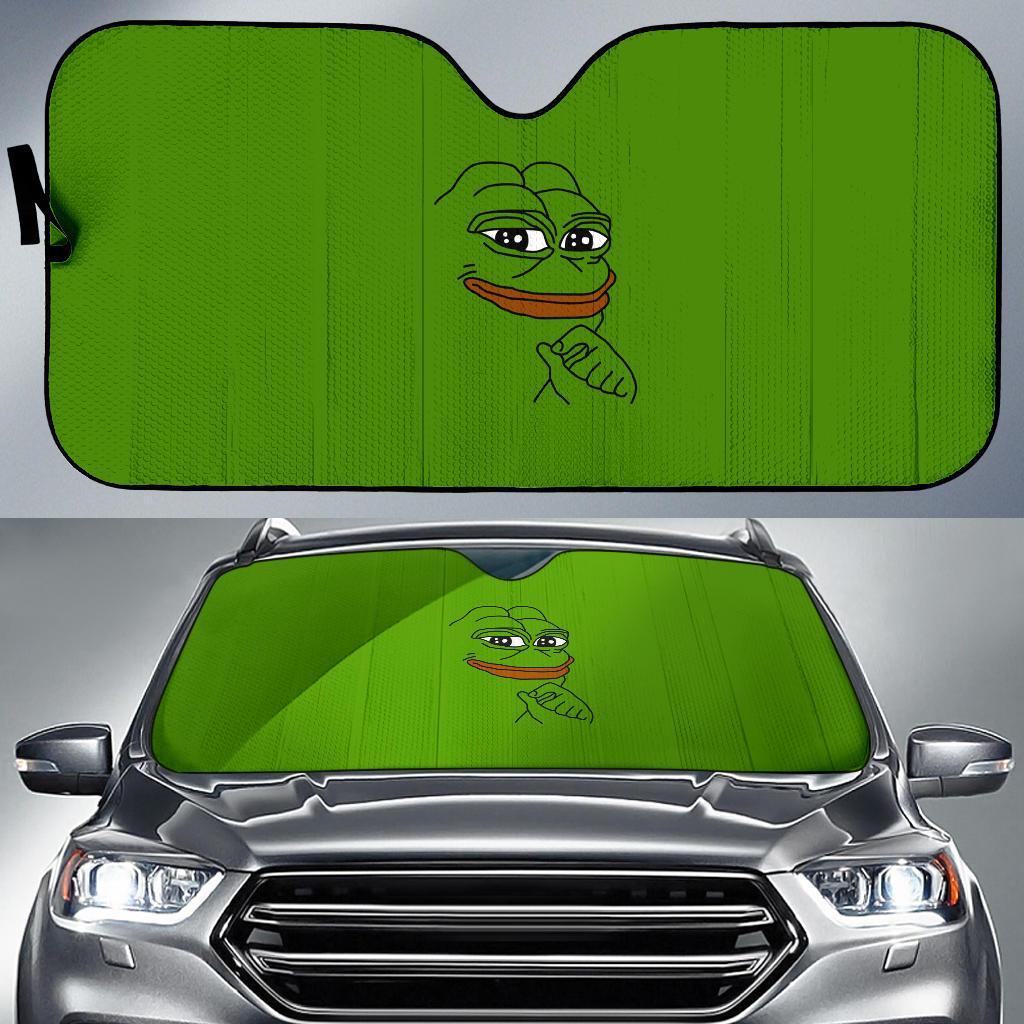 Pepe Meme Funny Auto Sun Shades Amazing Best Gift Ideas 2021