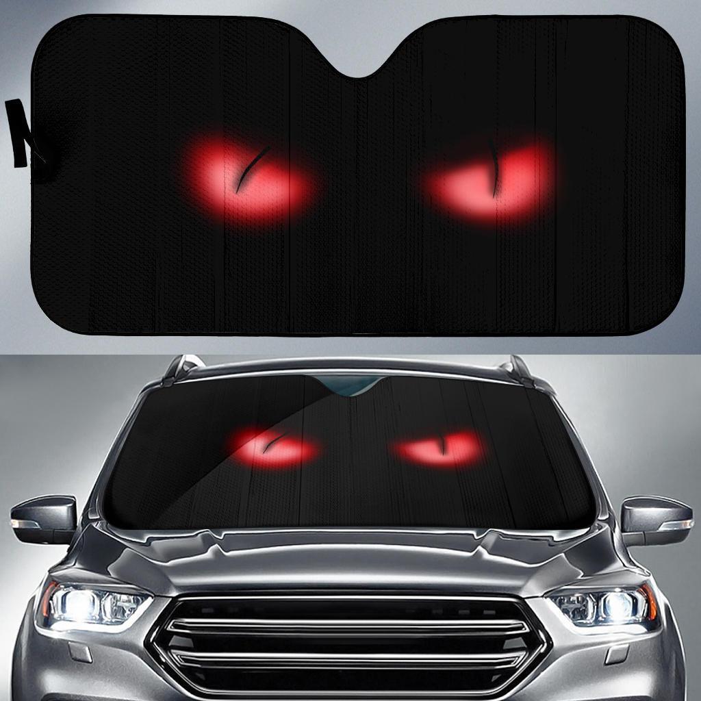 Red Eyes Car Sun Shade Amazing Best Gift Ideas 2022