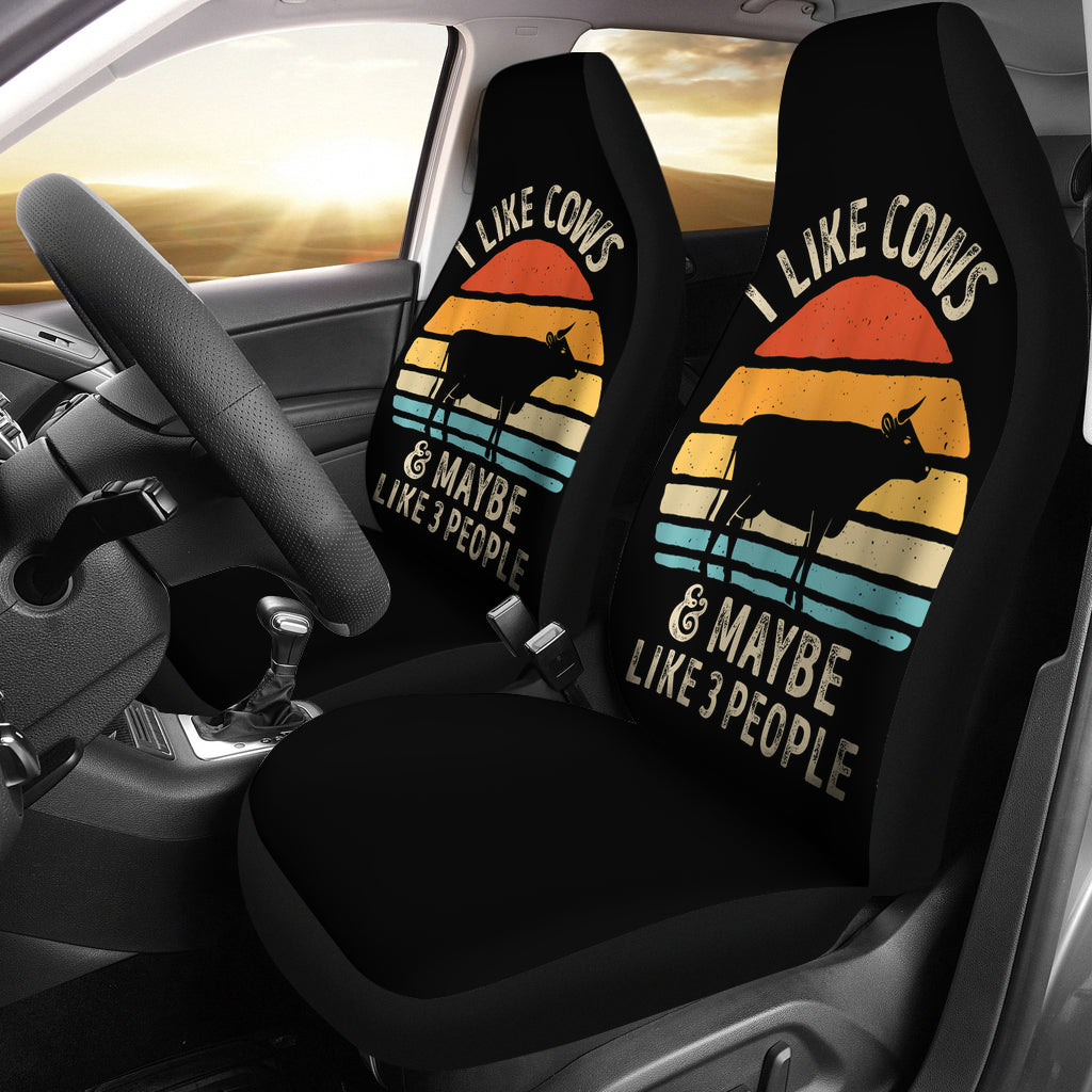 New I Like Cows And Maybe Like People Car Seat Covers